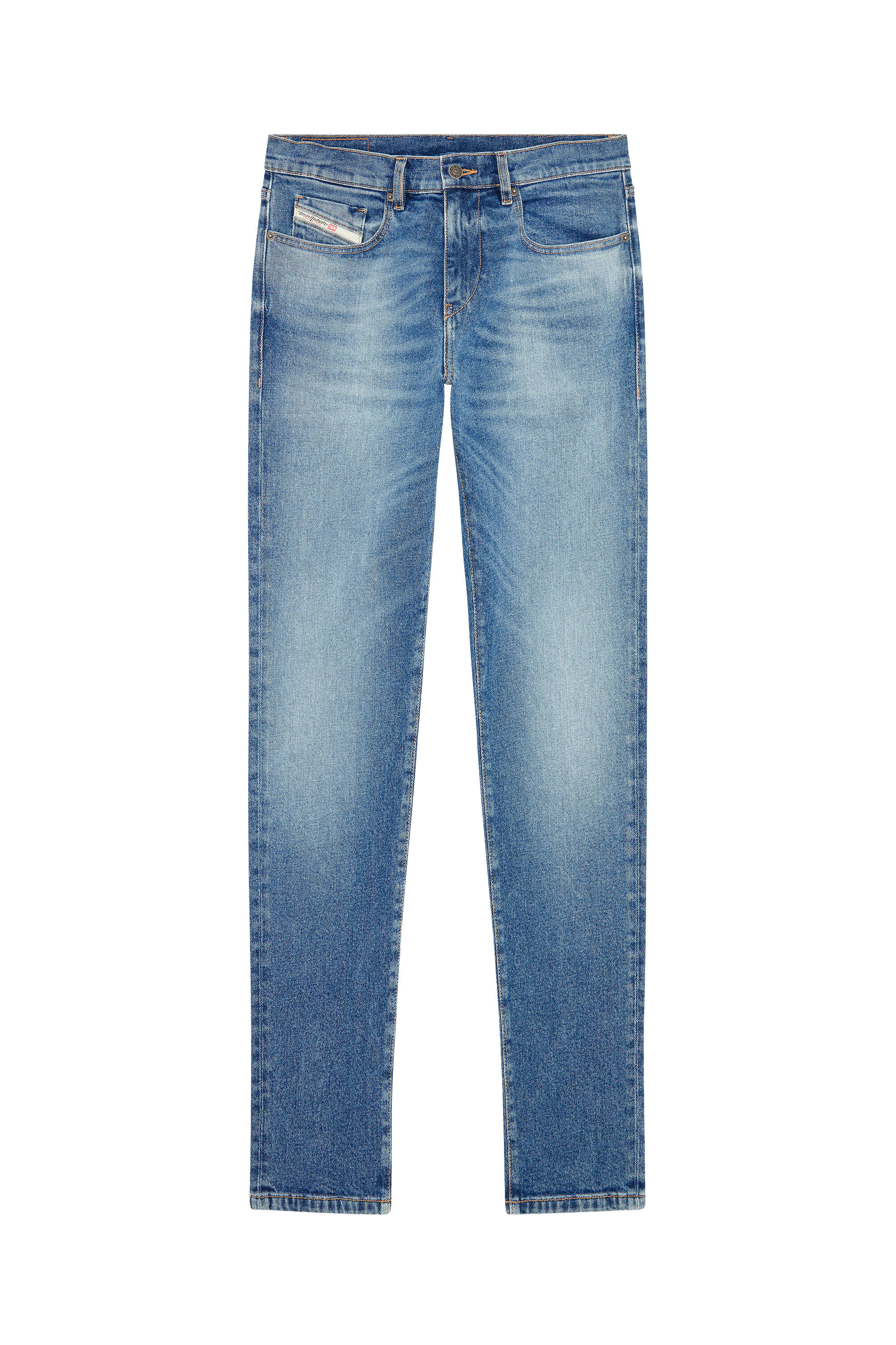 Diesel - 2019 D-Strukt 0NFAJ Slim Jeans, Bleu moyen - Image 2