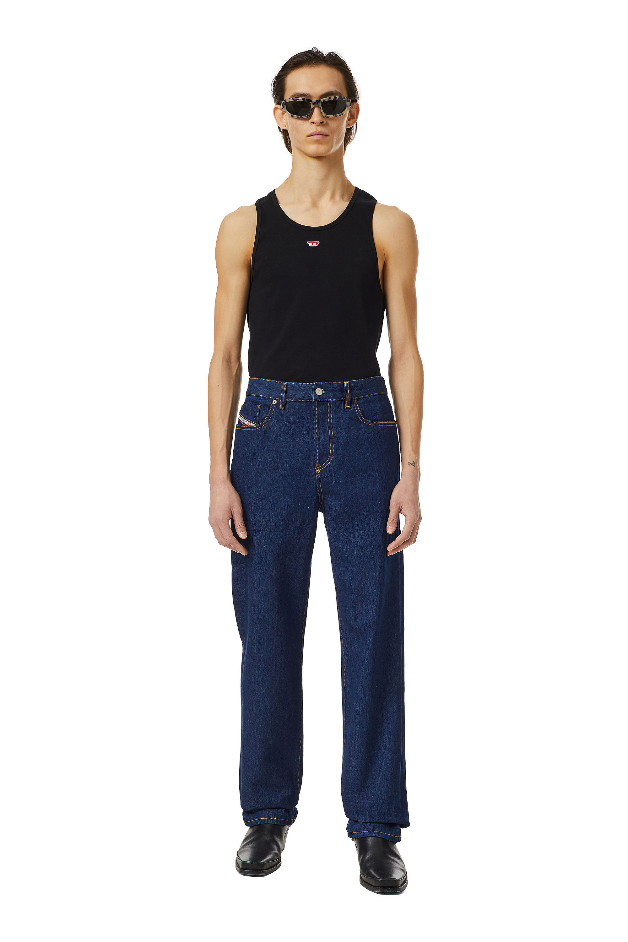 Diesel - 1955 D-Rekiv 007A5 Straight Jeans, Dark Blue - Image 1