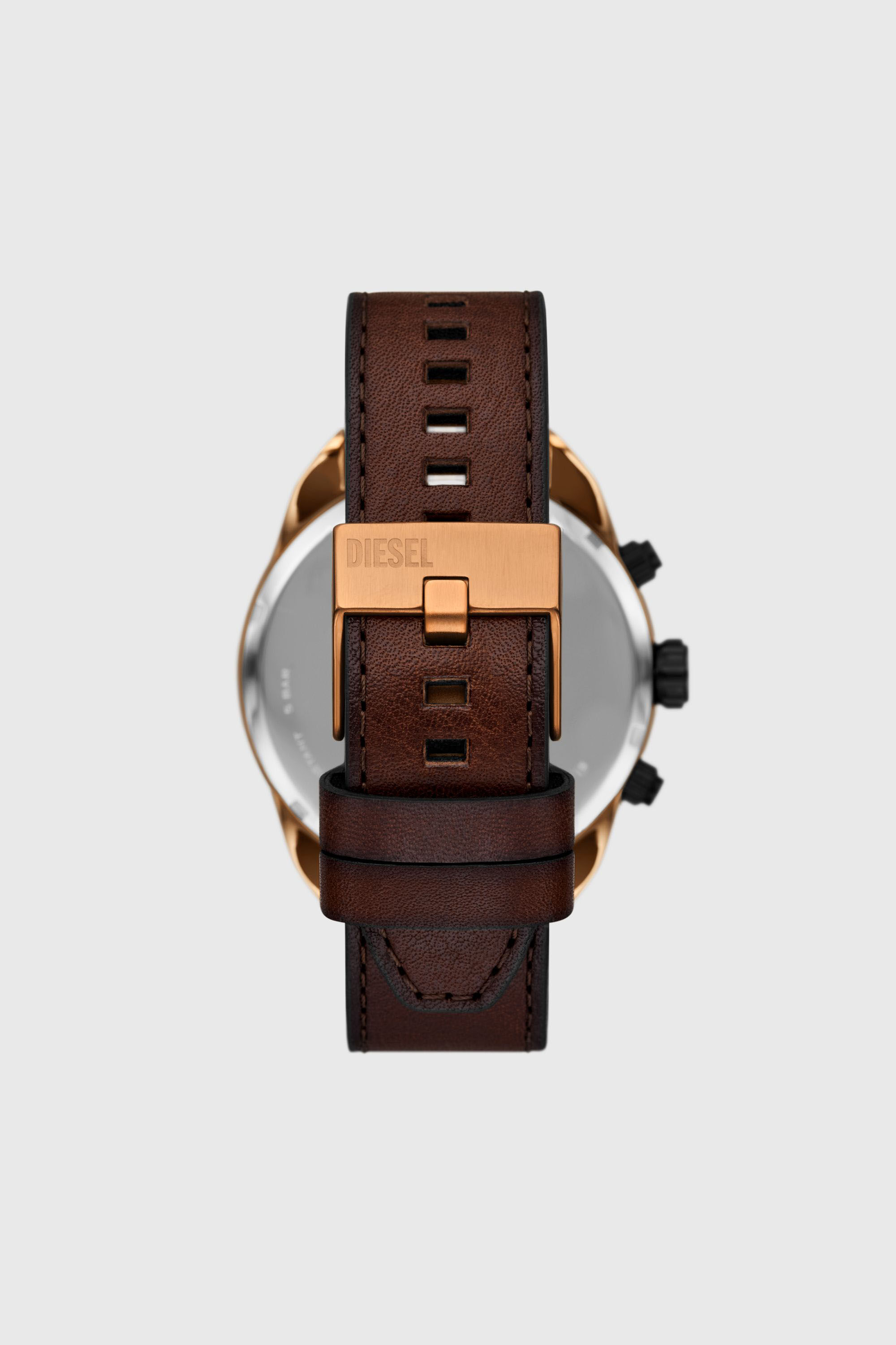 Diesel - DZ4698 WATCH, Orologio Spiked in pelle marrone Uomo in Marrone - 2