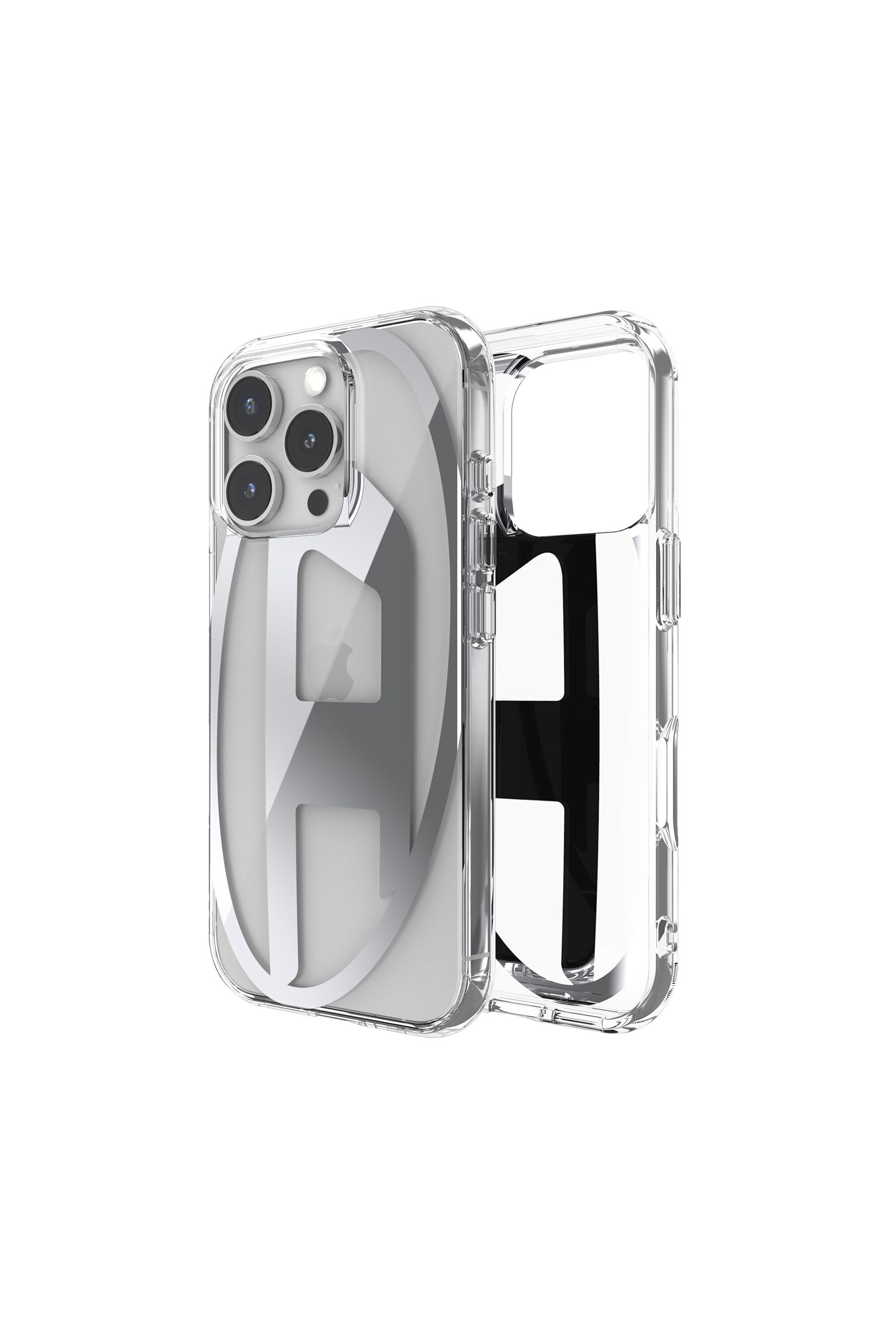 Diesel - 60140 AOP CASE, Coque pour l'iP 16 Pro Mixte in Gris argenté - 1