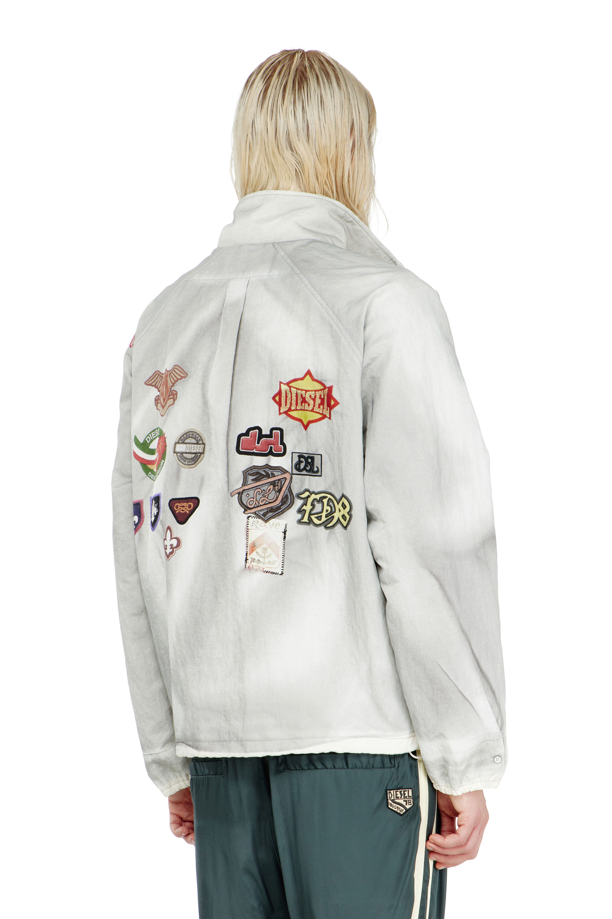 Diesel - J-PATCH, Coupe-vent avec patchs trompe-l&rsquo;&oelig;il Homme in ToBeDefined - 4