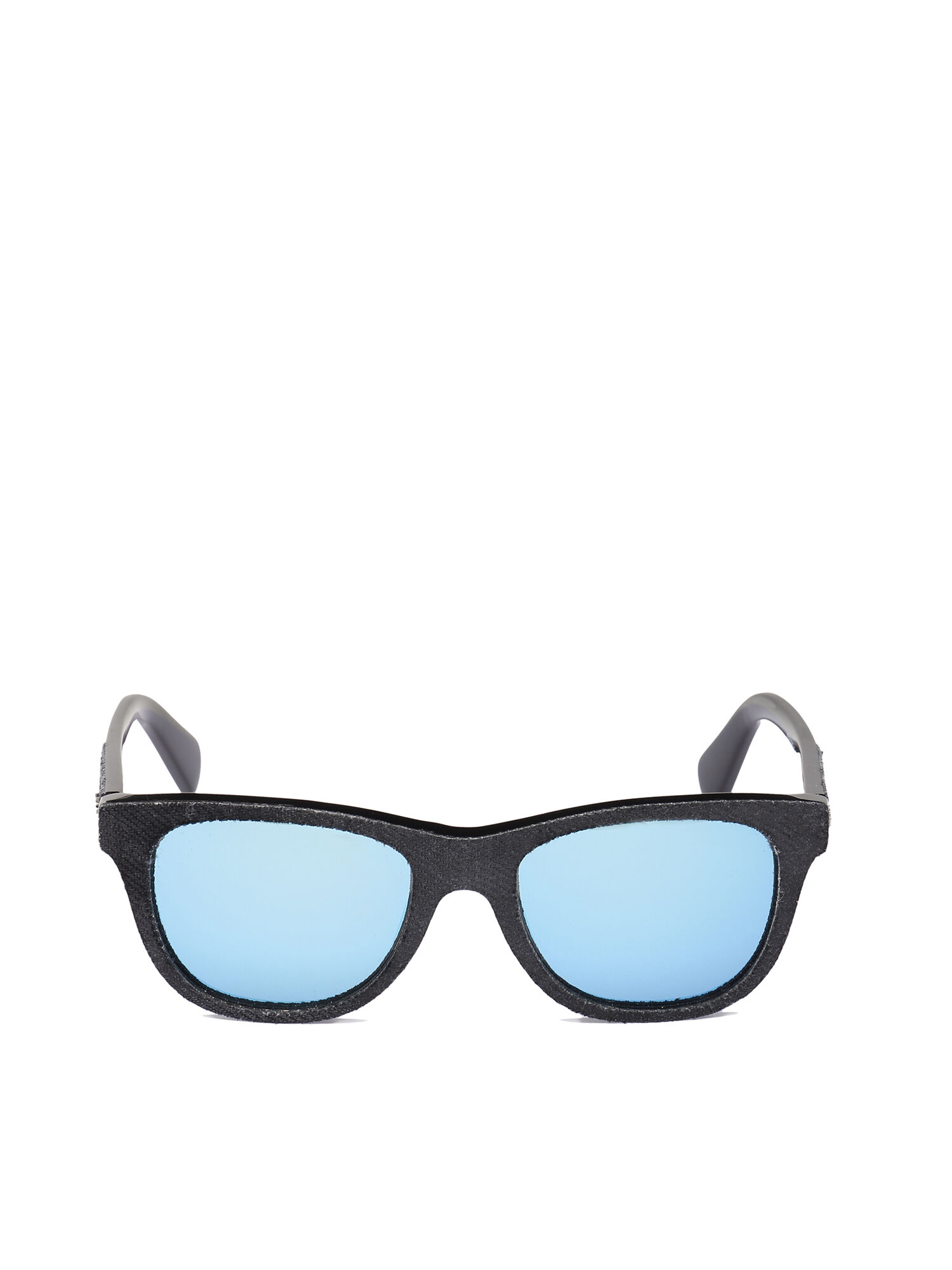Diesel - DM0200, Unisex Charakteristische Kindersonnenbrille mit Denimdetail in Jeansschwarz - 1