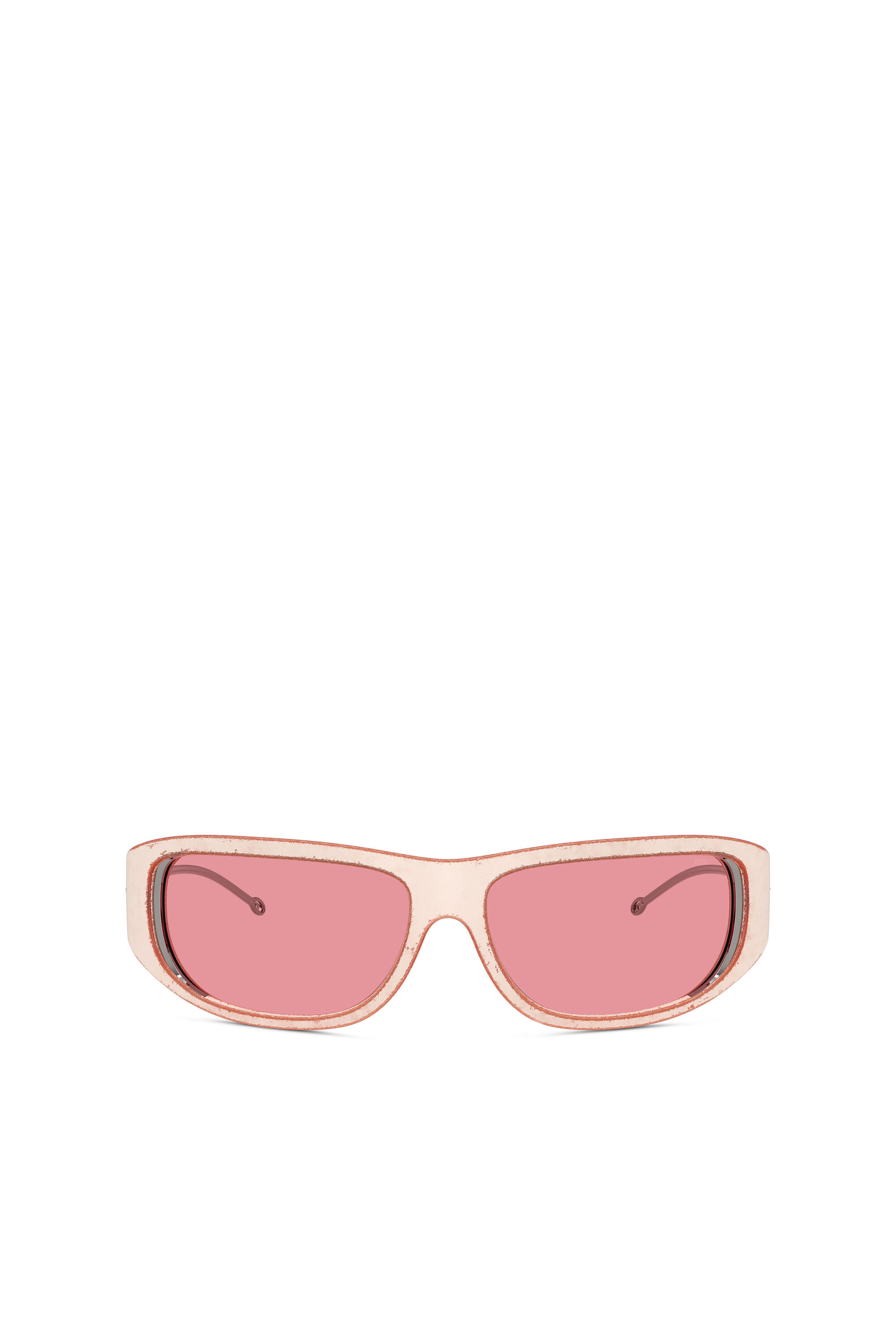 Diesel - 0DL3001 SIZE 61, Unisex Wraparound-Stil Brille in Rosa - 1