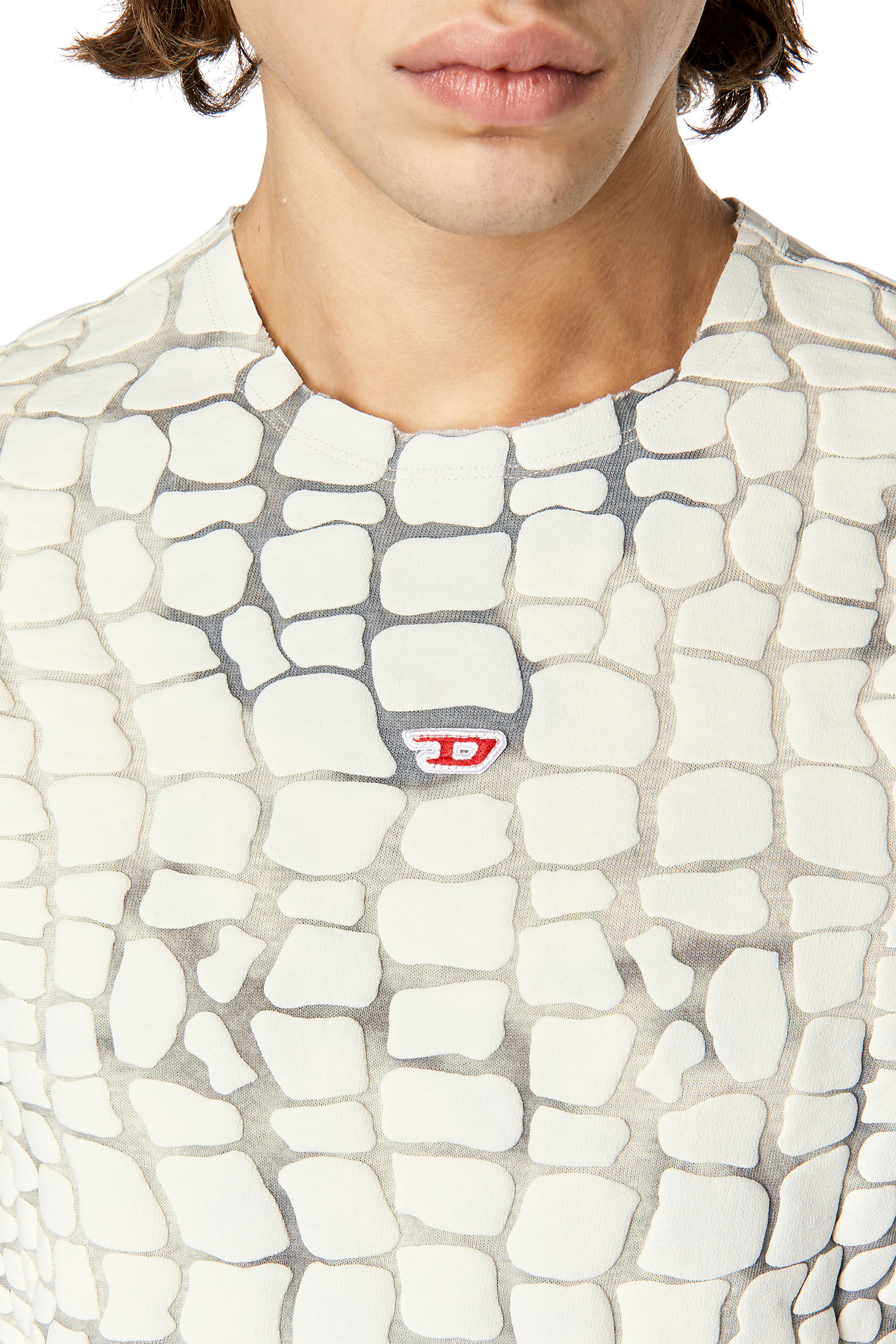 Diesel - T-WALLY, Grigio/Bianco - Image 5