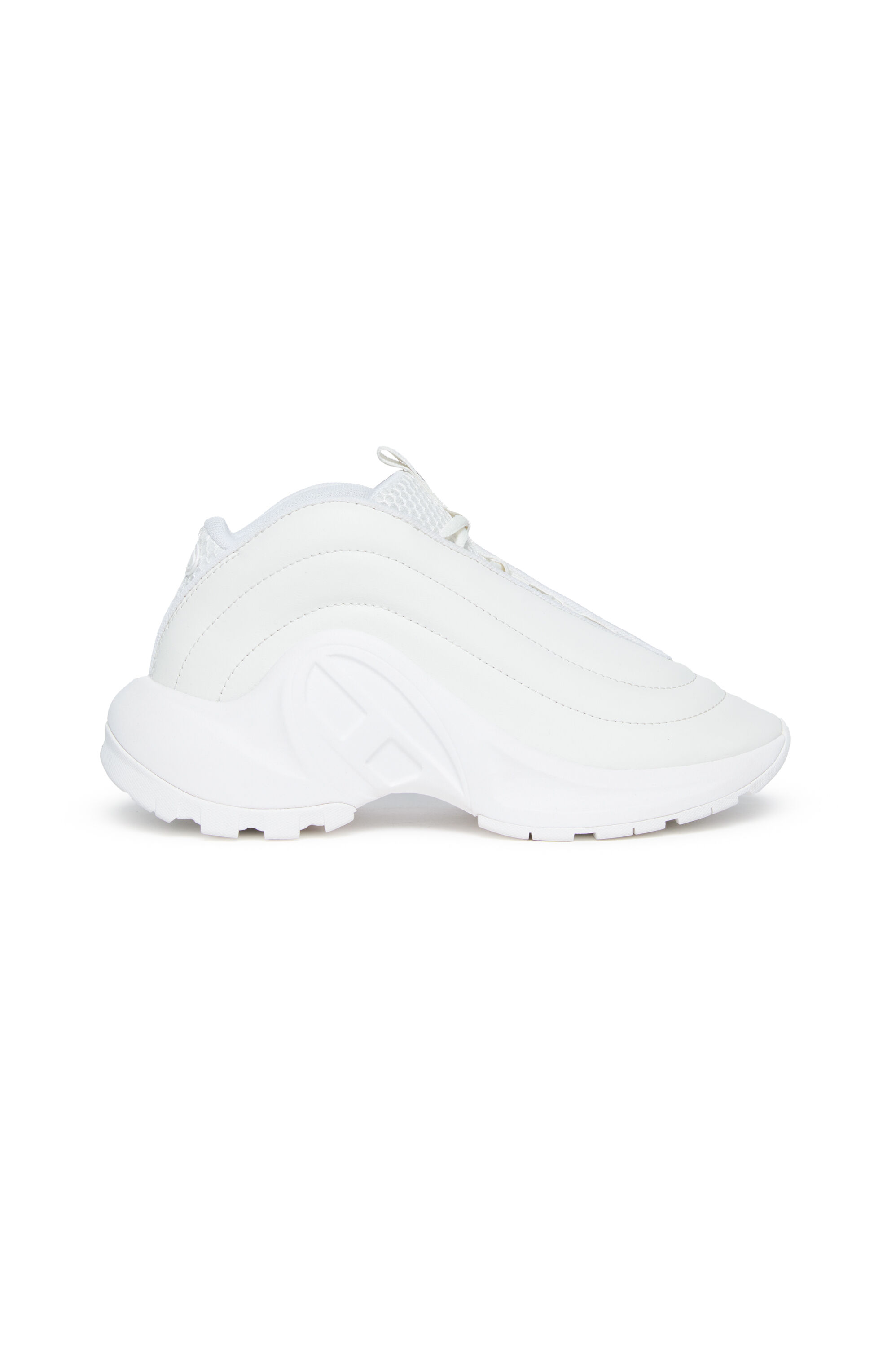 Diesel - S-D-RUNNER, Sneakers trapuntate monocromatiche Unisex in Bianco - 1