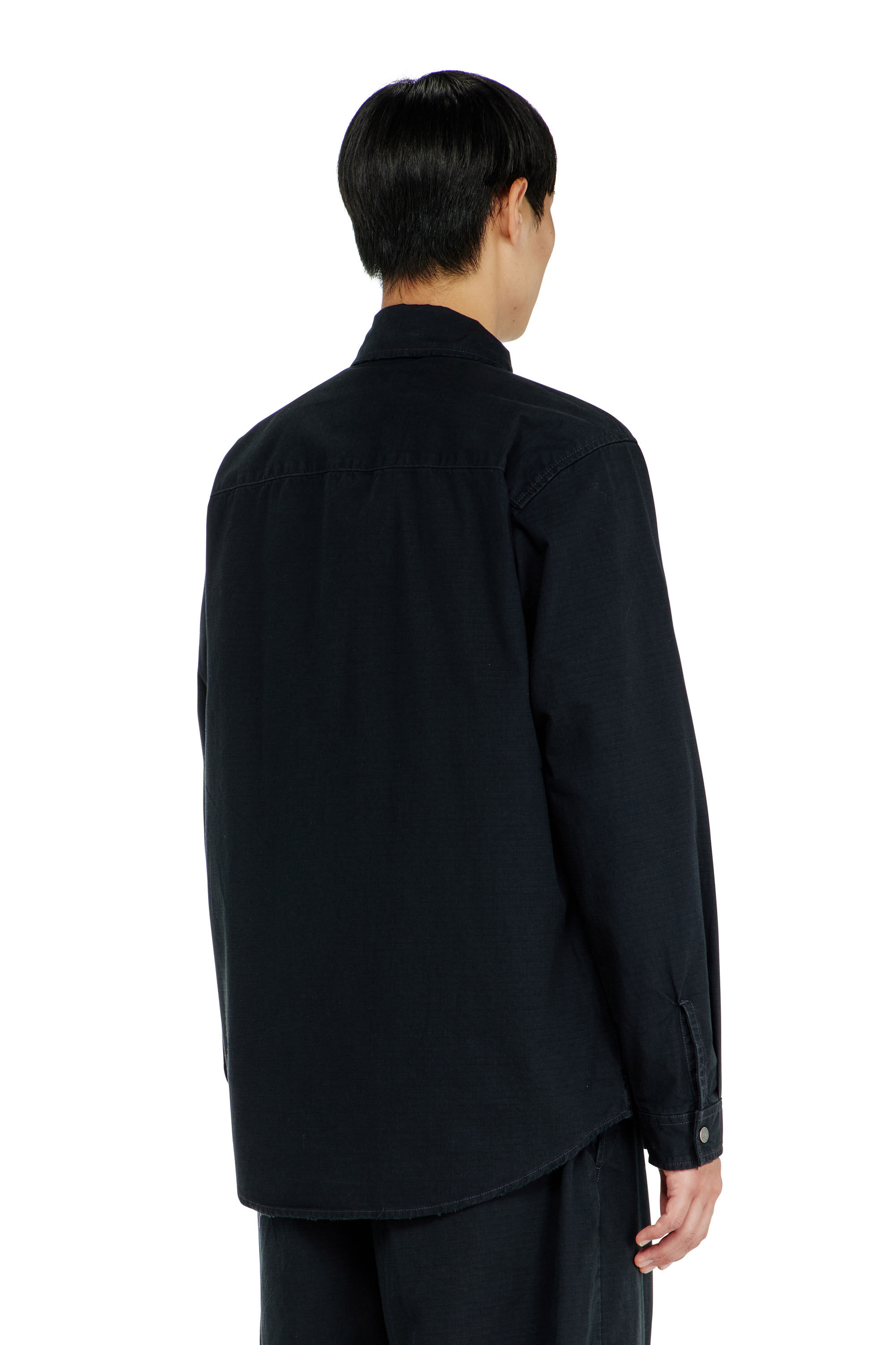 Diesel - S-ALIAS-ZIP, Camicia in ripstop con chiusura a zip Uomo in ToBeDefined - 4