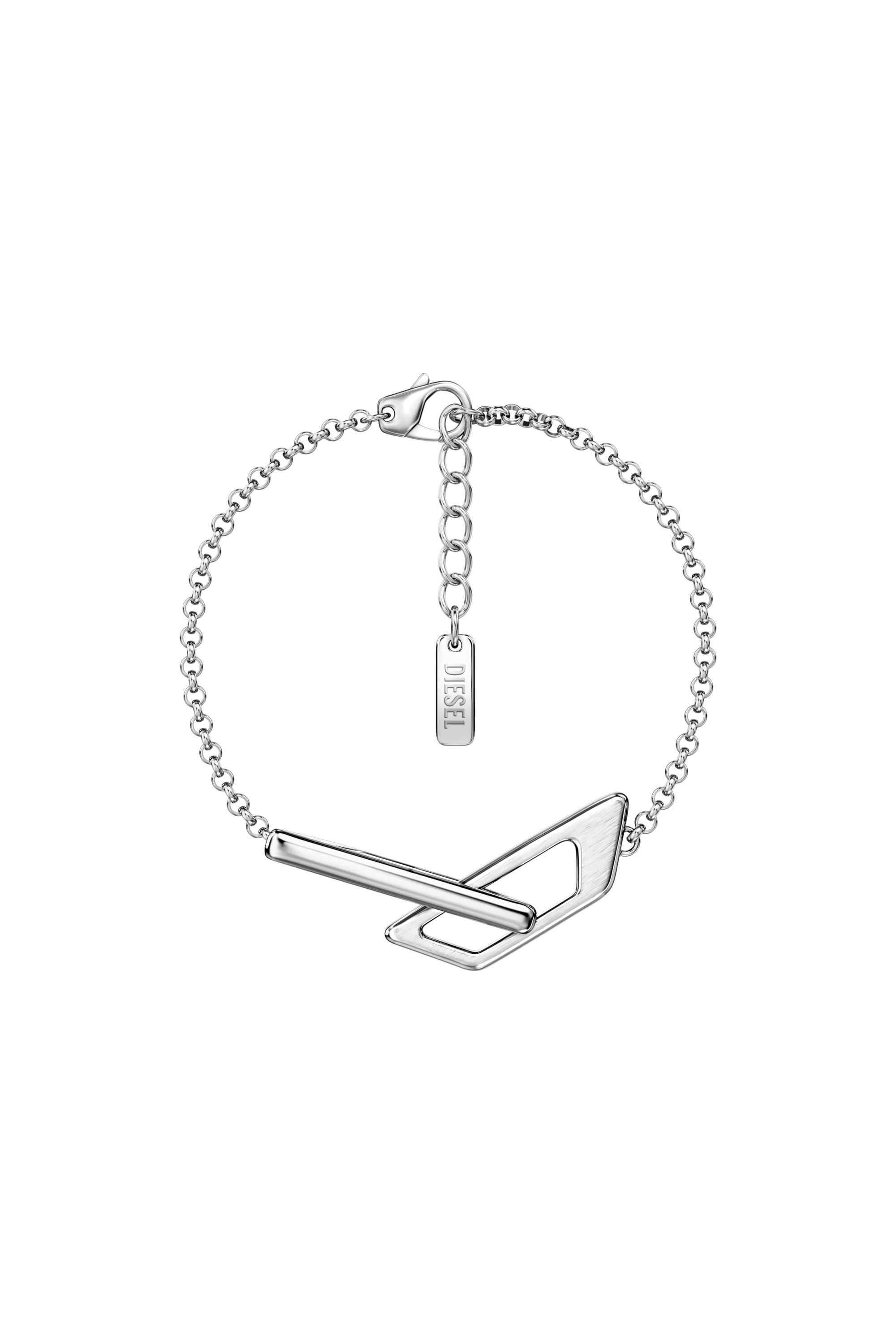 Diesel - DX1726040, Bracciale a catena in acciaio inox Unisex in Argento - 1