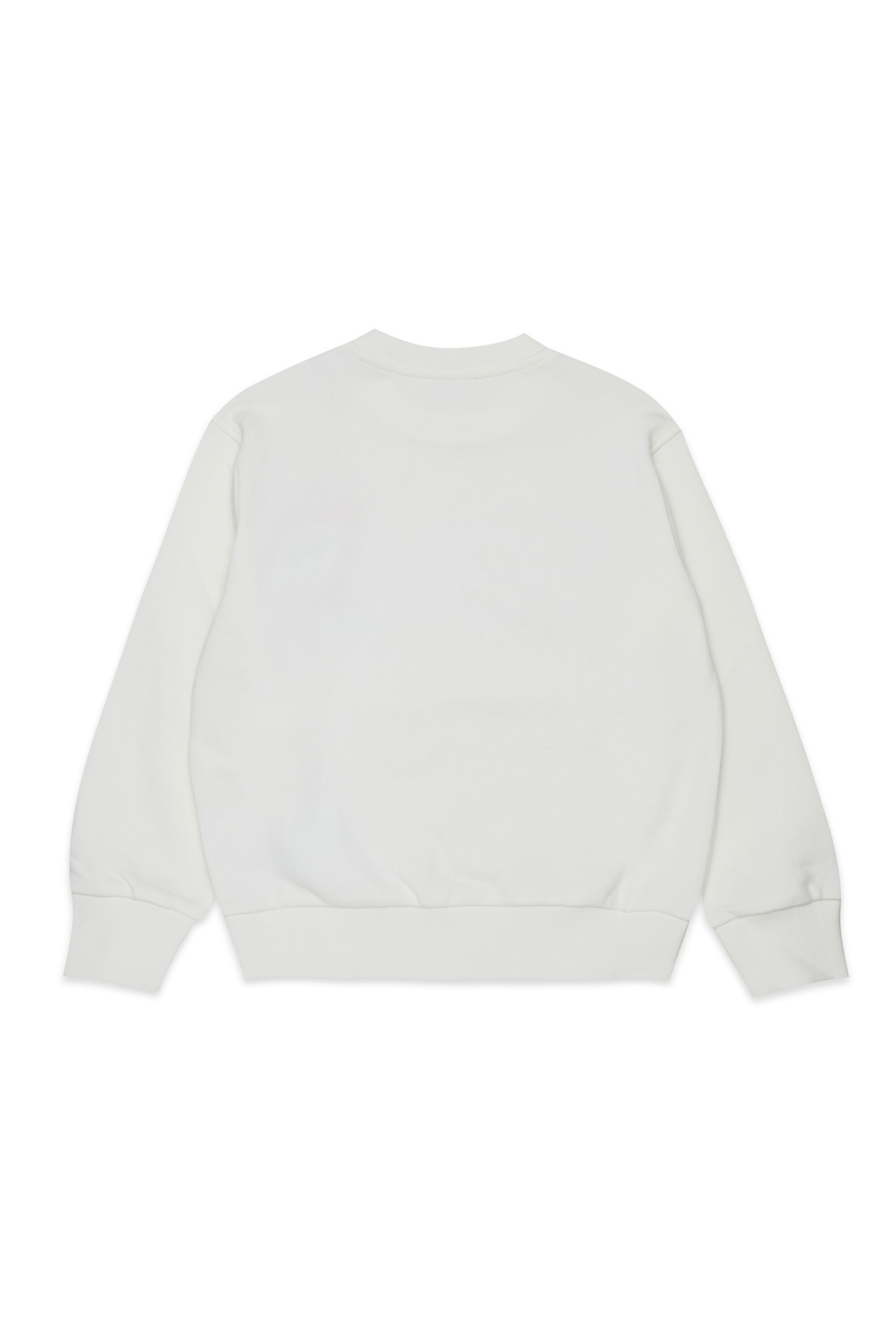 Diesel - SCRAP OVER, Felpa con stampa grafica Oval D Uomo in Bianco - 2