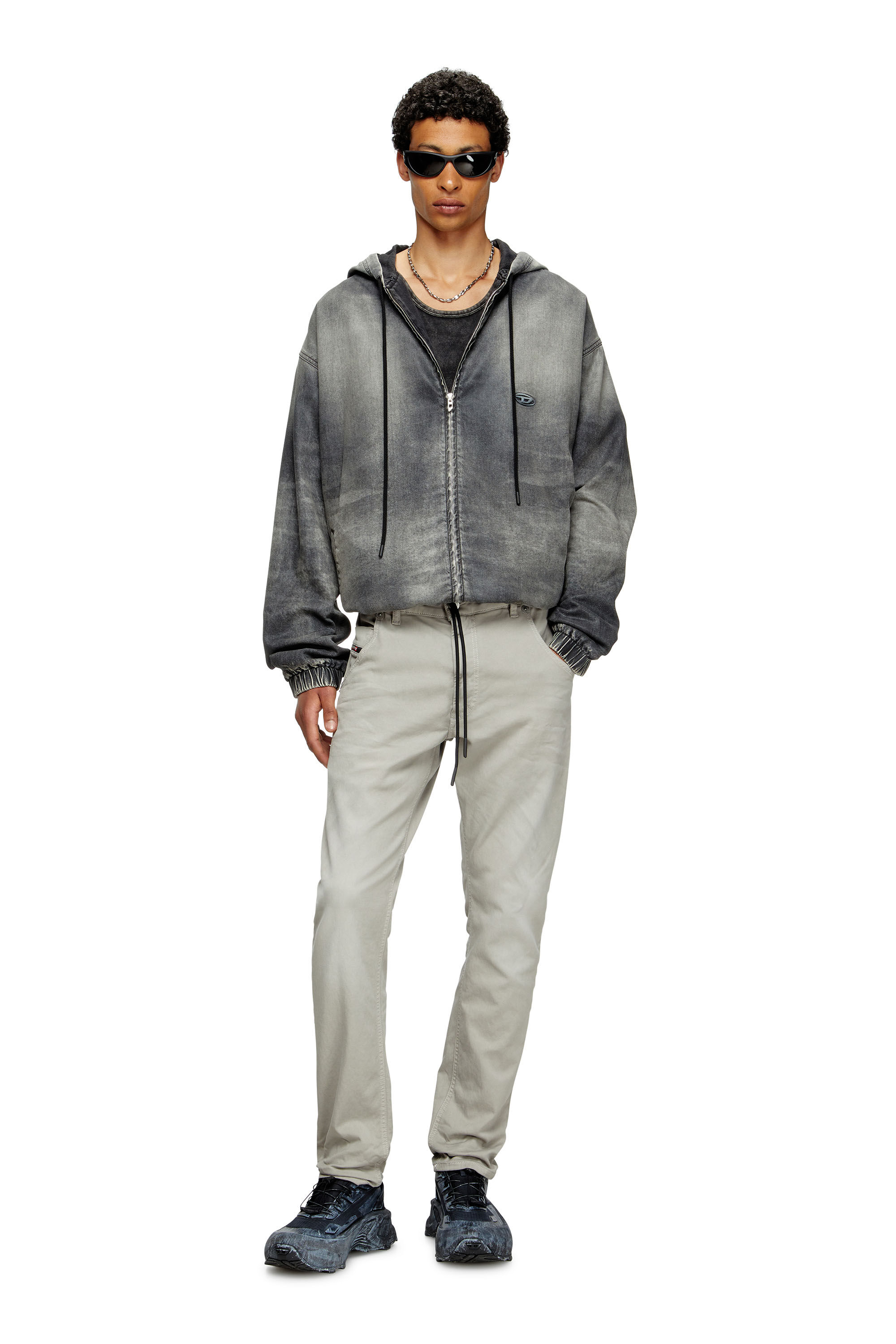Diesel - Herren Regular 2030 D-Krooley Joggjeans® 0670M, Hellgrau - 1