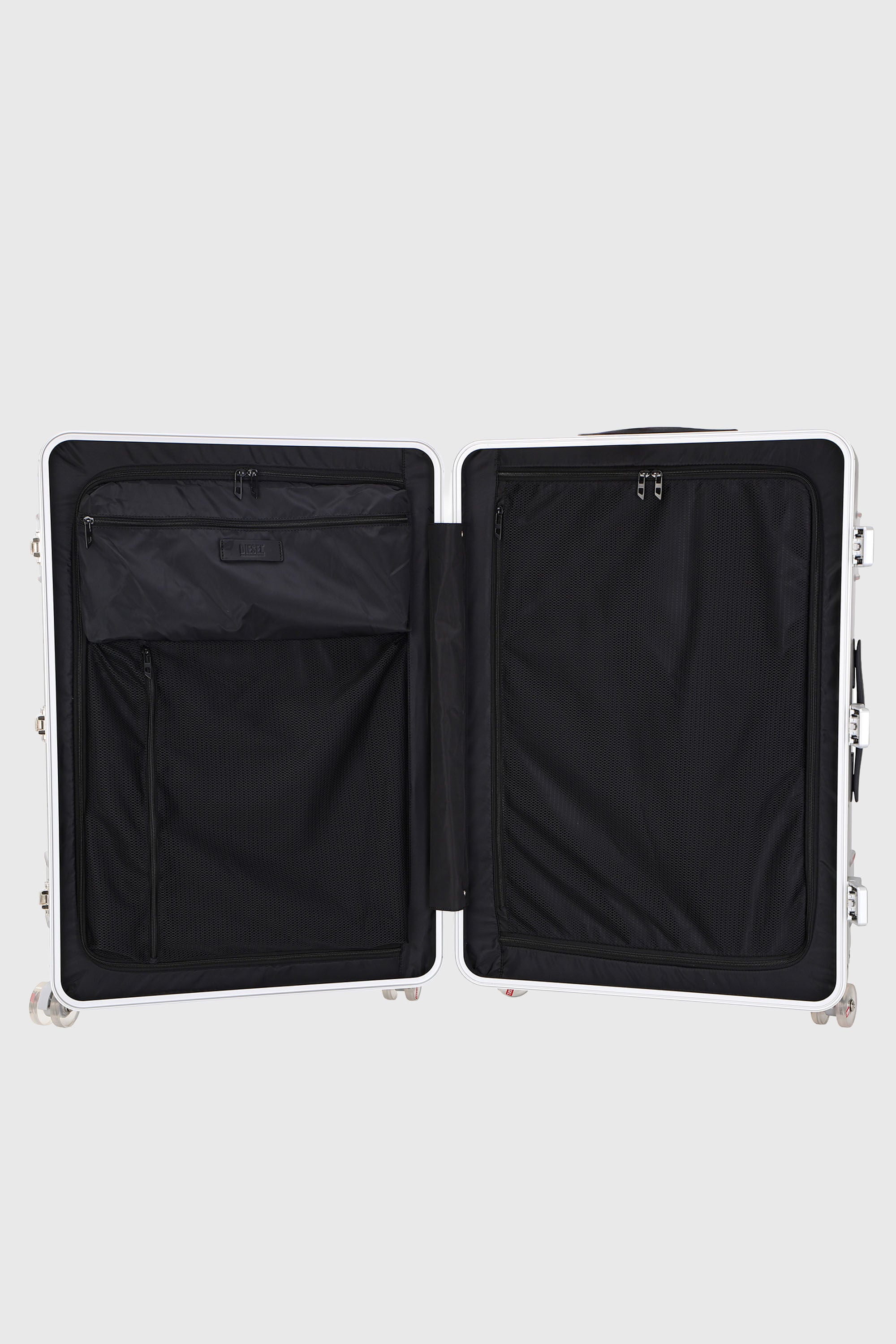 Diesel - DIESEL PC STRONG IMAGE TROLLEY- DSL003, Valigia resistente taglia L Unisex in Argento - 3
