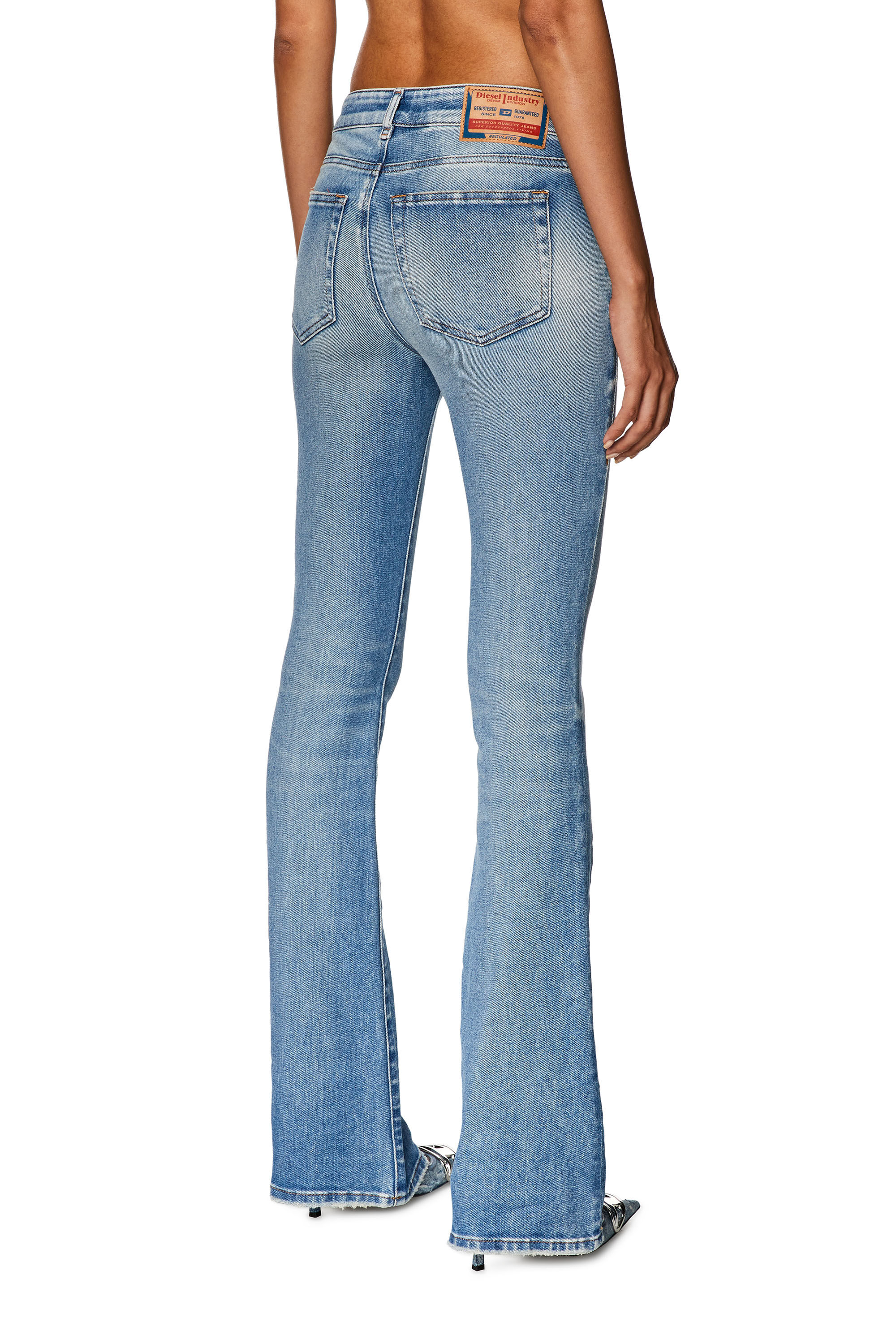 Diesel - Bootcut and Flare Jeans 1969 D-Ebbey 09G70, Blu Chiaro - Image 4