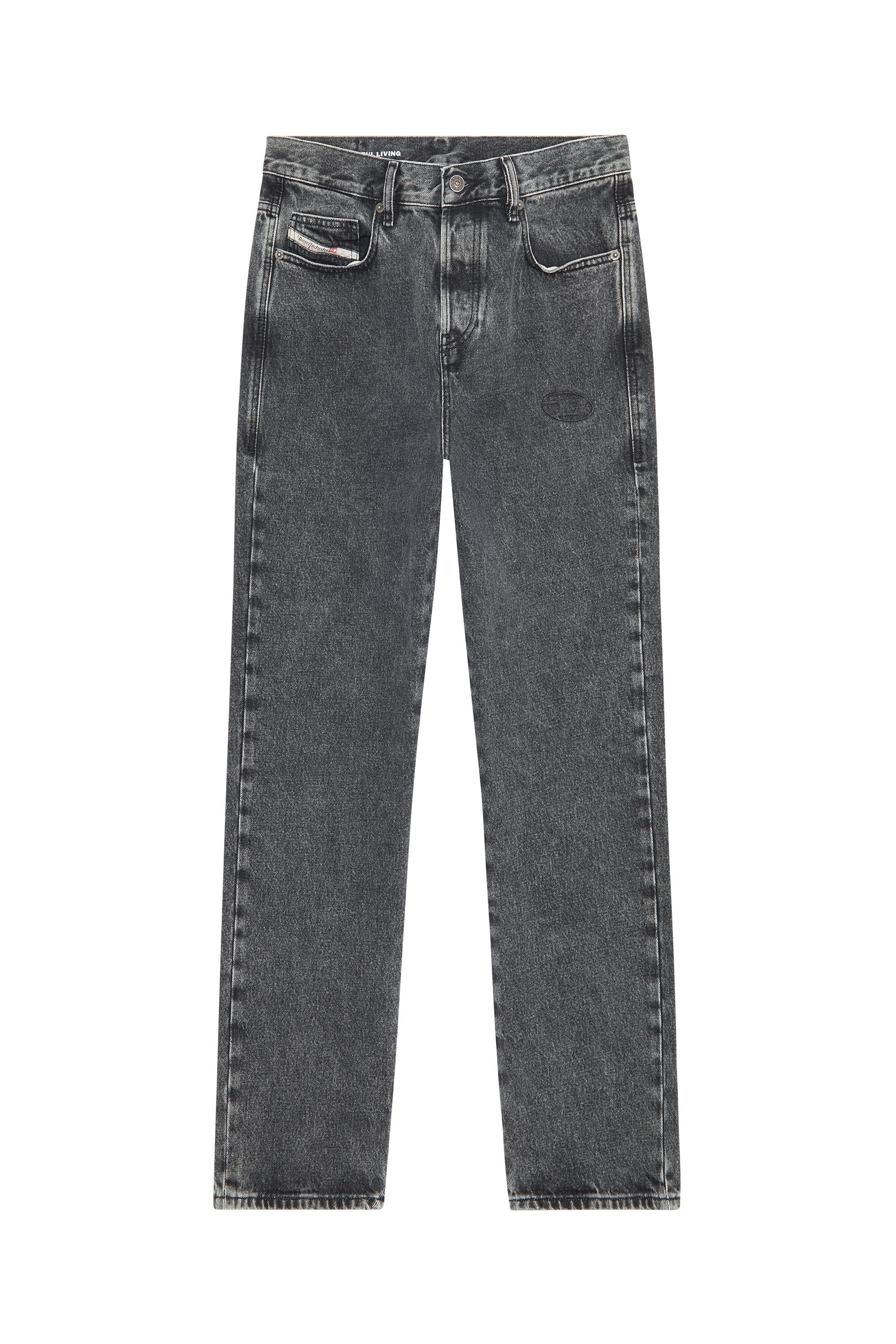 Diesel - Straight Jeans 2020 D-Viker 007N4, Noir/Gris foncé - Image 2