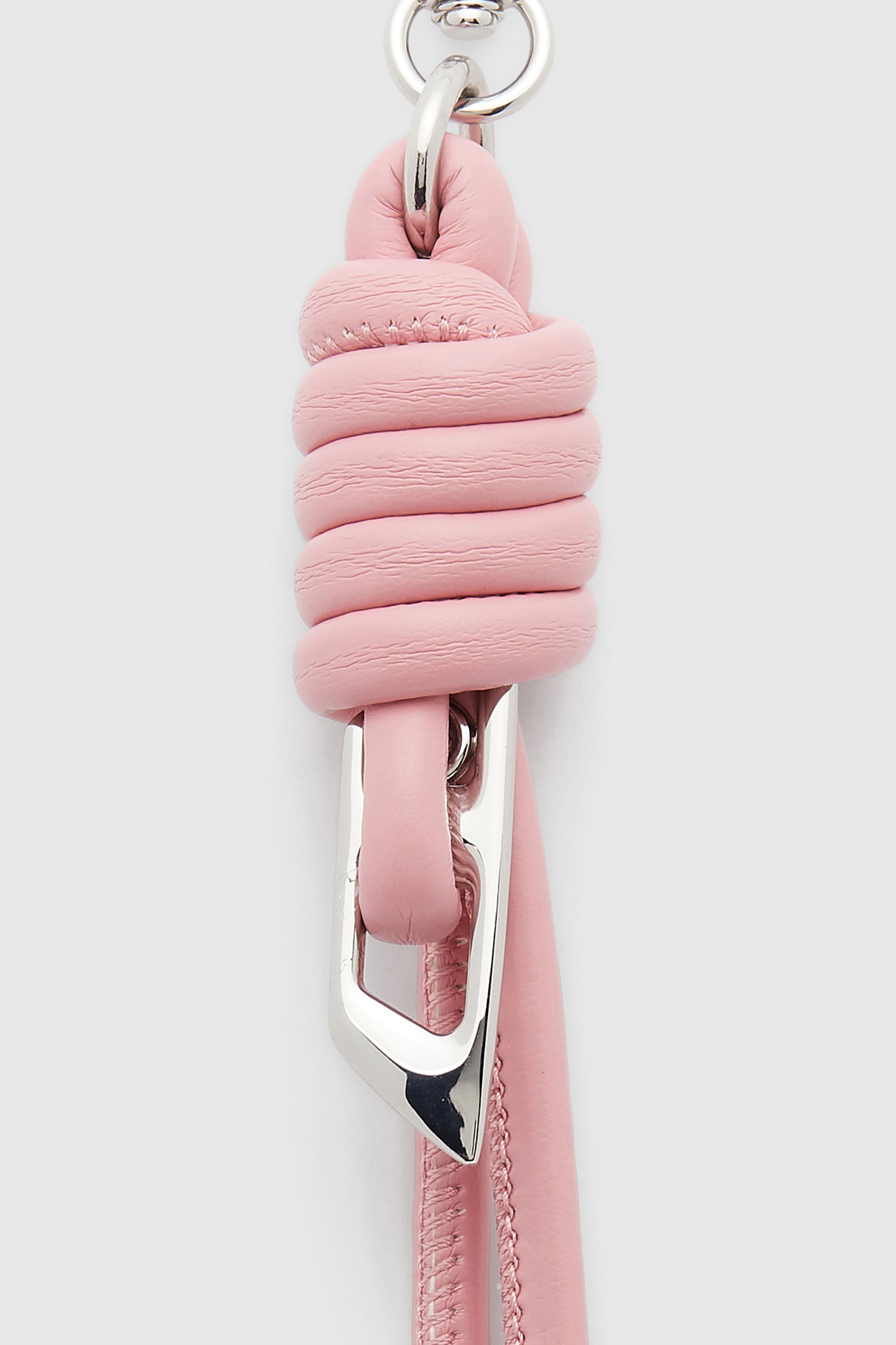 Diesel - ROPE I, Unisex Anh&auml;nger mit geknoteten Riemen aus Metall und PU in Rosa - 3