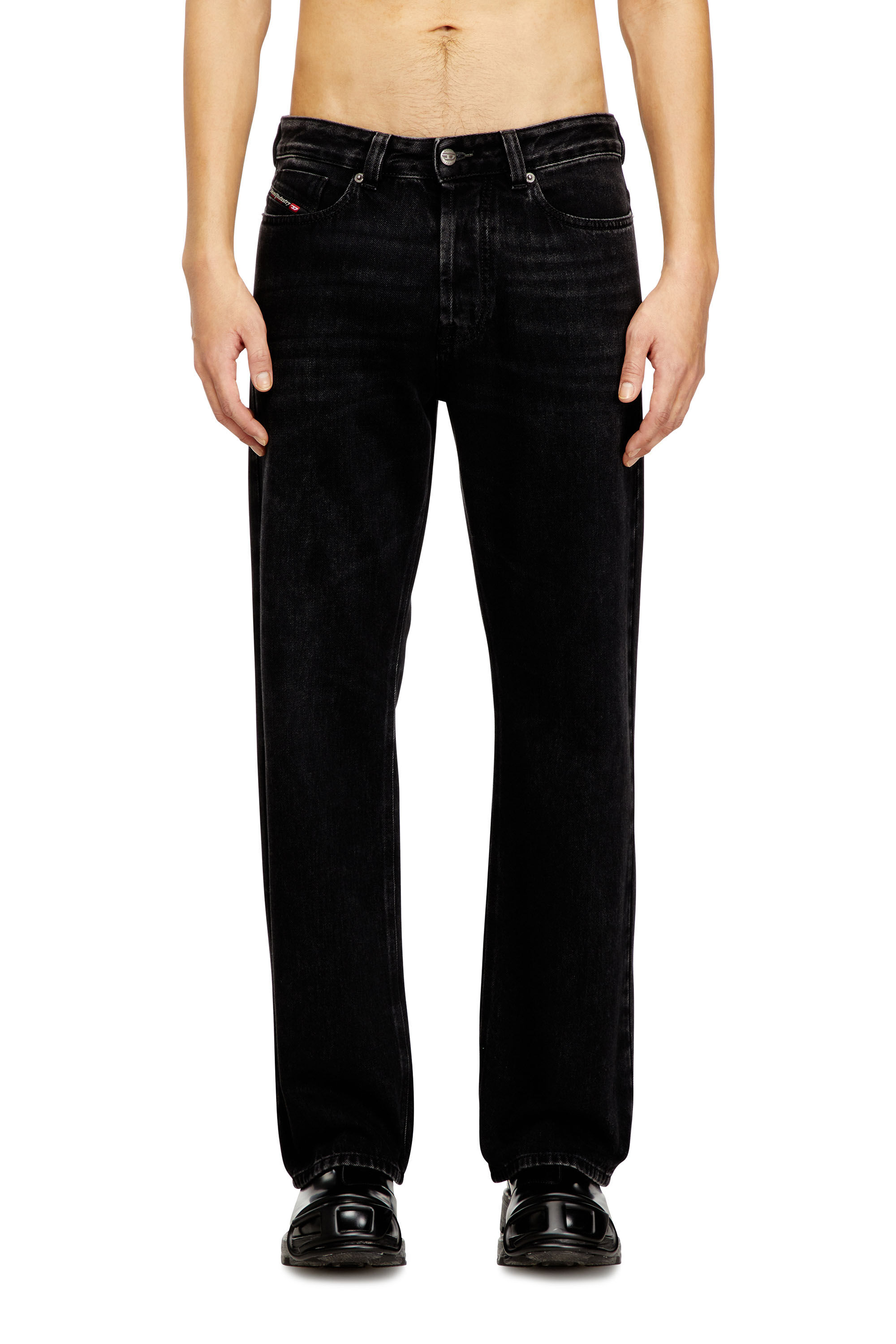 Diesel - Relaxed Jeans 1980 D-Eeper 09P09 Uomo, Nero/Grigio scuro - Image 3