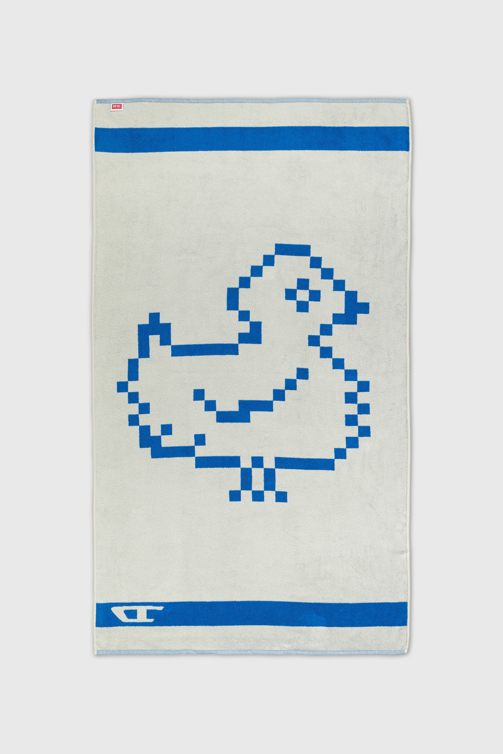 Diesel - 1018134  PIXEL TOYS 1 GREY/BLUE TOWEL, Unisex Frotteehandtuch 100x180 cm in Blau - 2