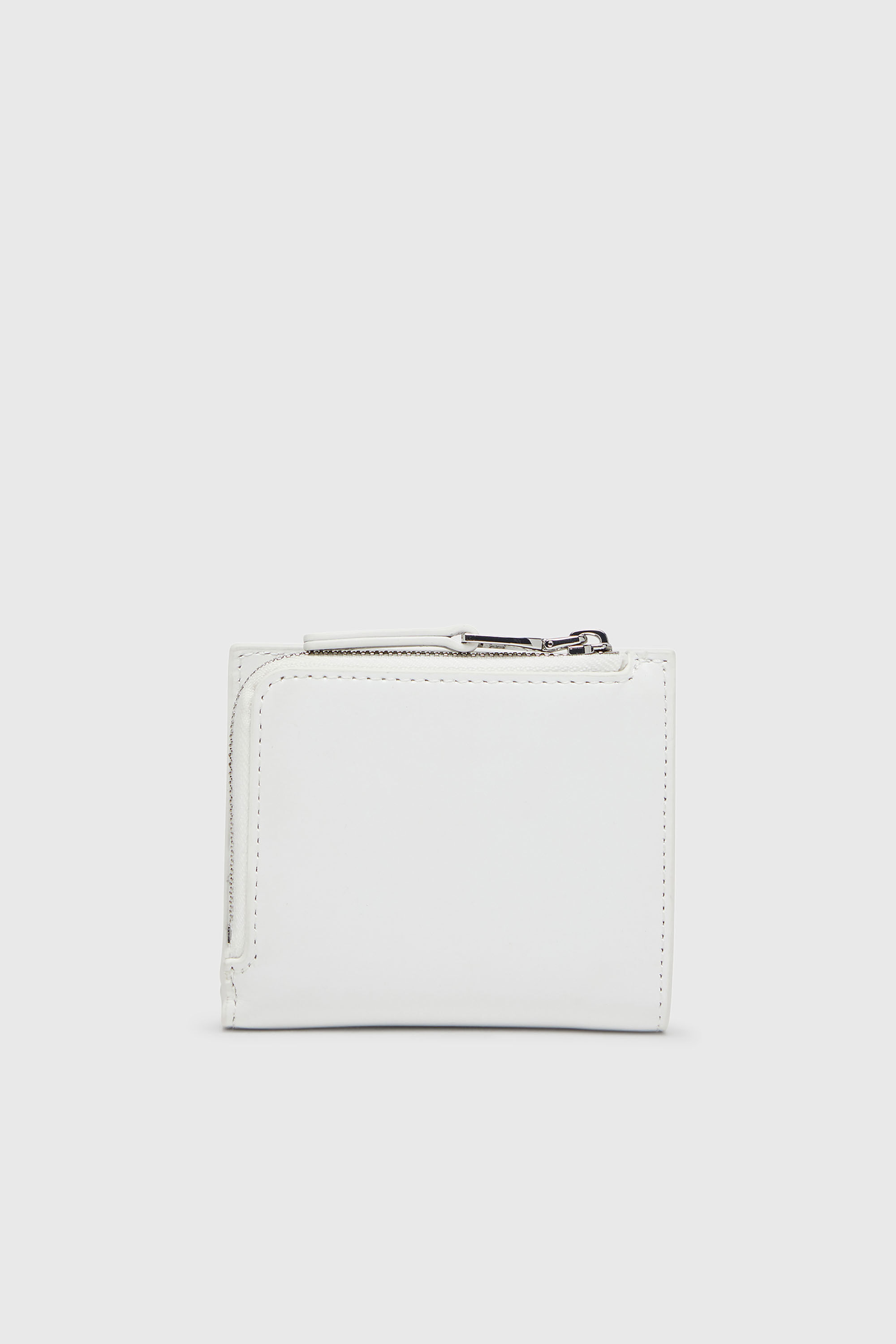 Diesel - 1DR BI FOLD ZIP L, Portefeuille en cuir &agrave; deux volets Femme in Blanc - 2
