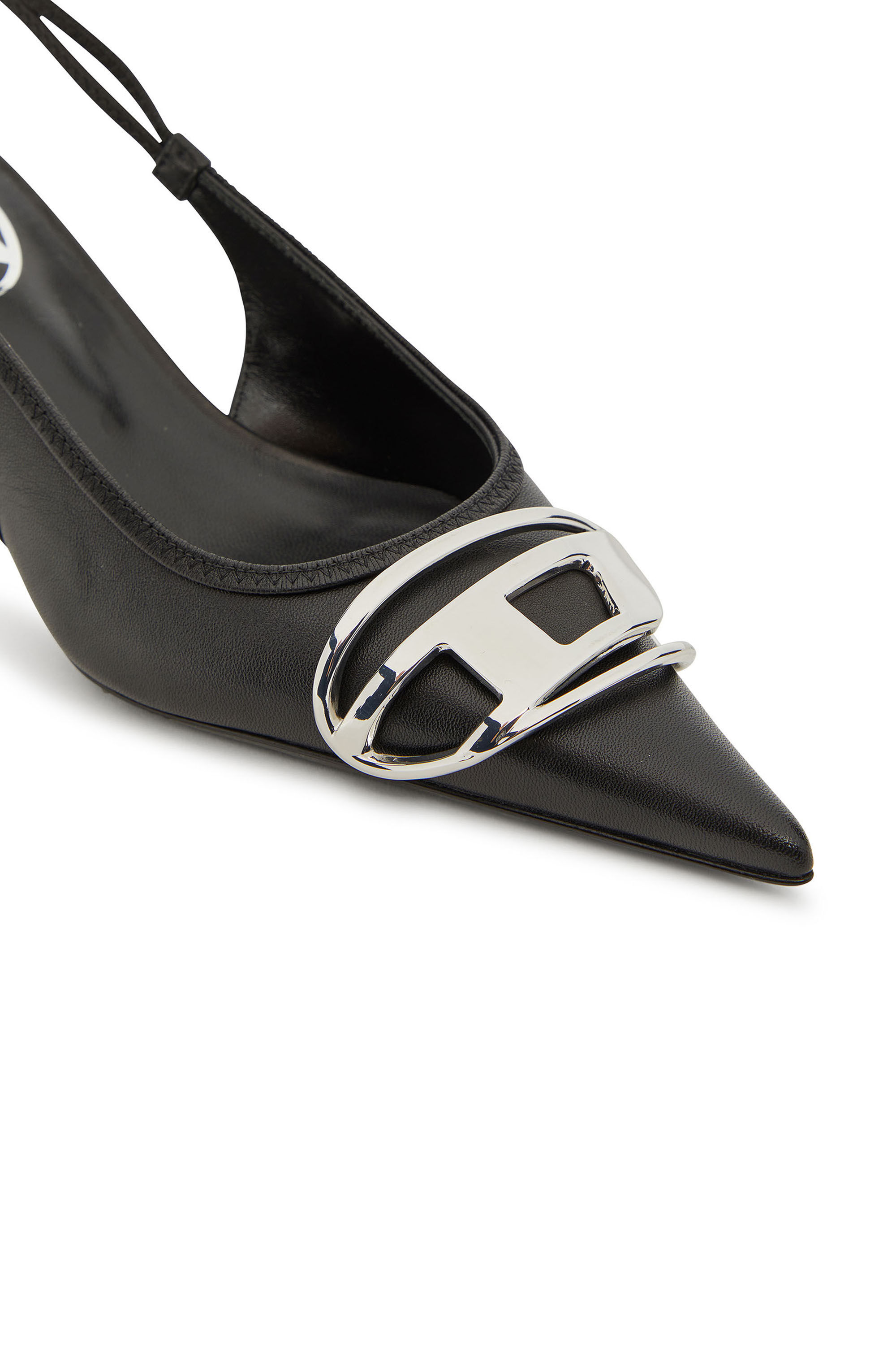 Diesel - D-VENUS SB 40, Pump slingback in nappa Donna in Nero - 5