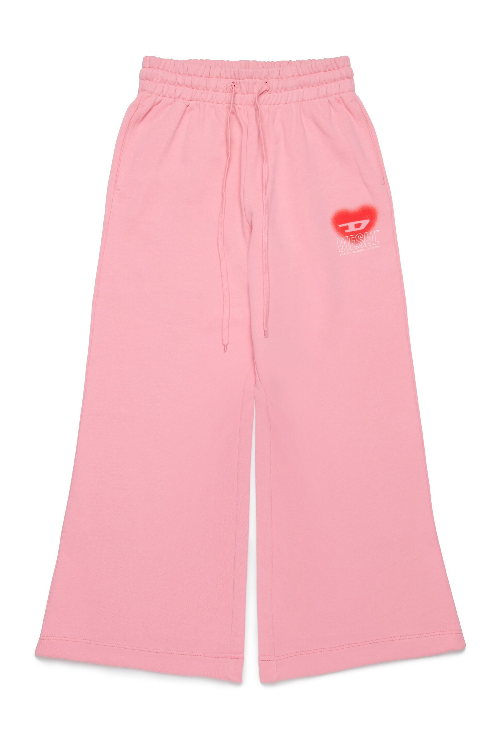 Diesel - PCUORE, Damen Sweathose mit Herz-D-Grafik in Rosa - 1