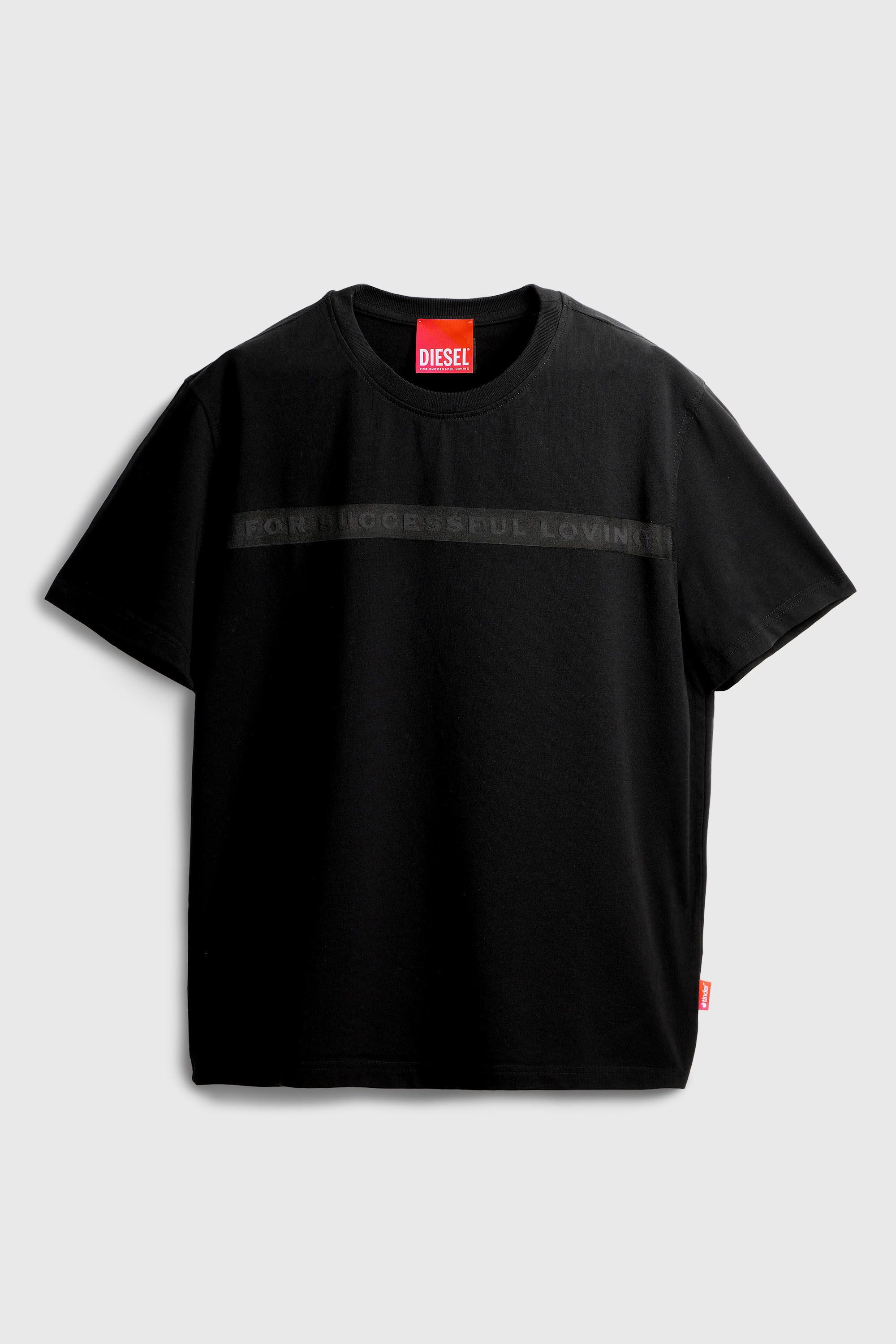 Diesel - PR-T-NOTS-CHI-R, Unisex T-Shirt mit For Successful Loving Logo in Schwarz - 2