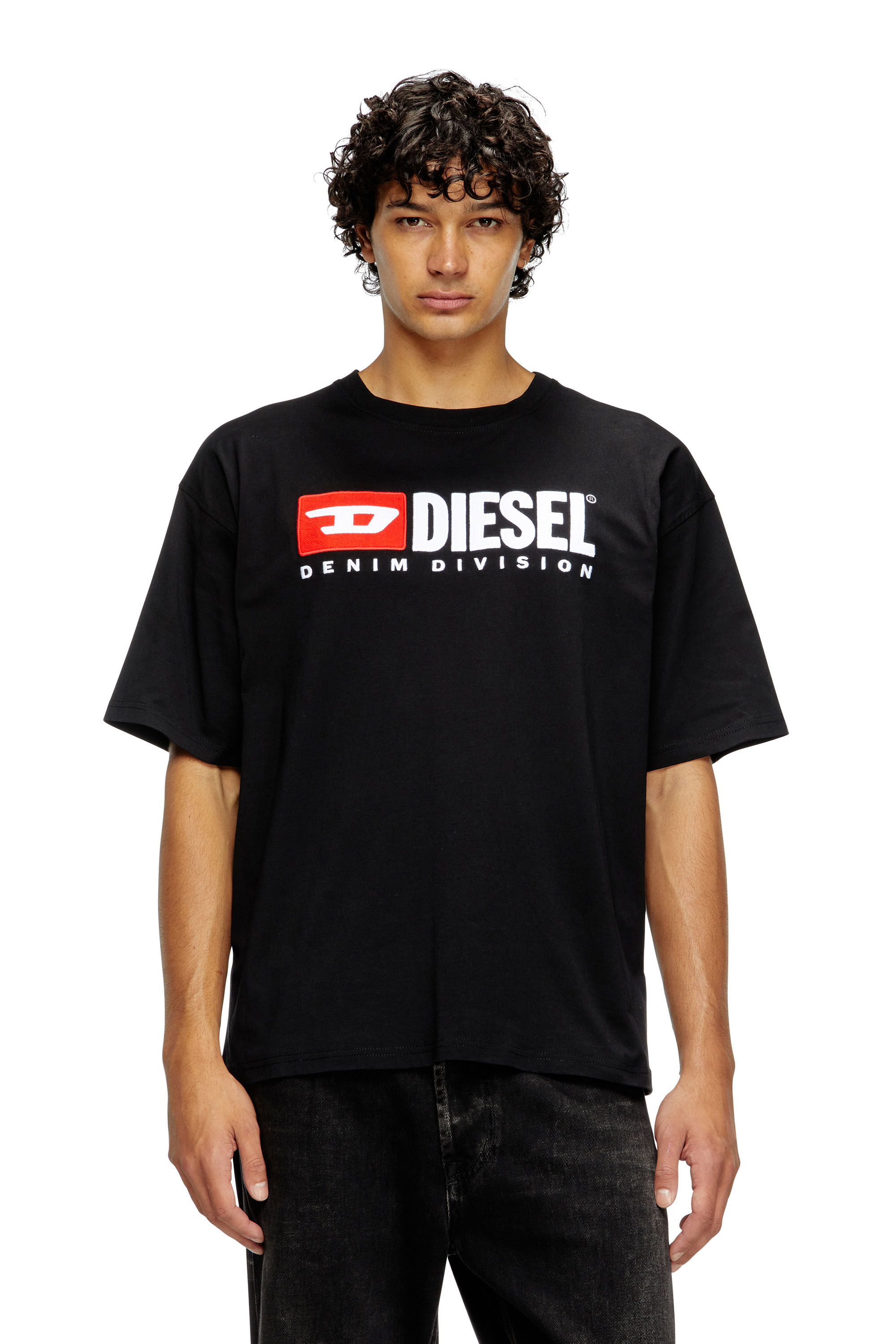 Diesel - T-BOXT-DIV, Herren T-Shirt mit Diesel-Logo-Patch in Schwarz - 3