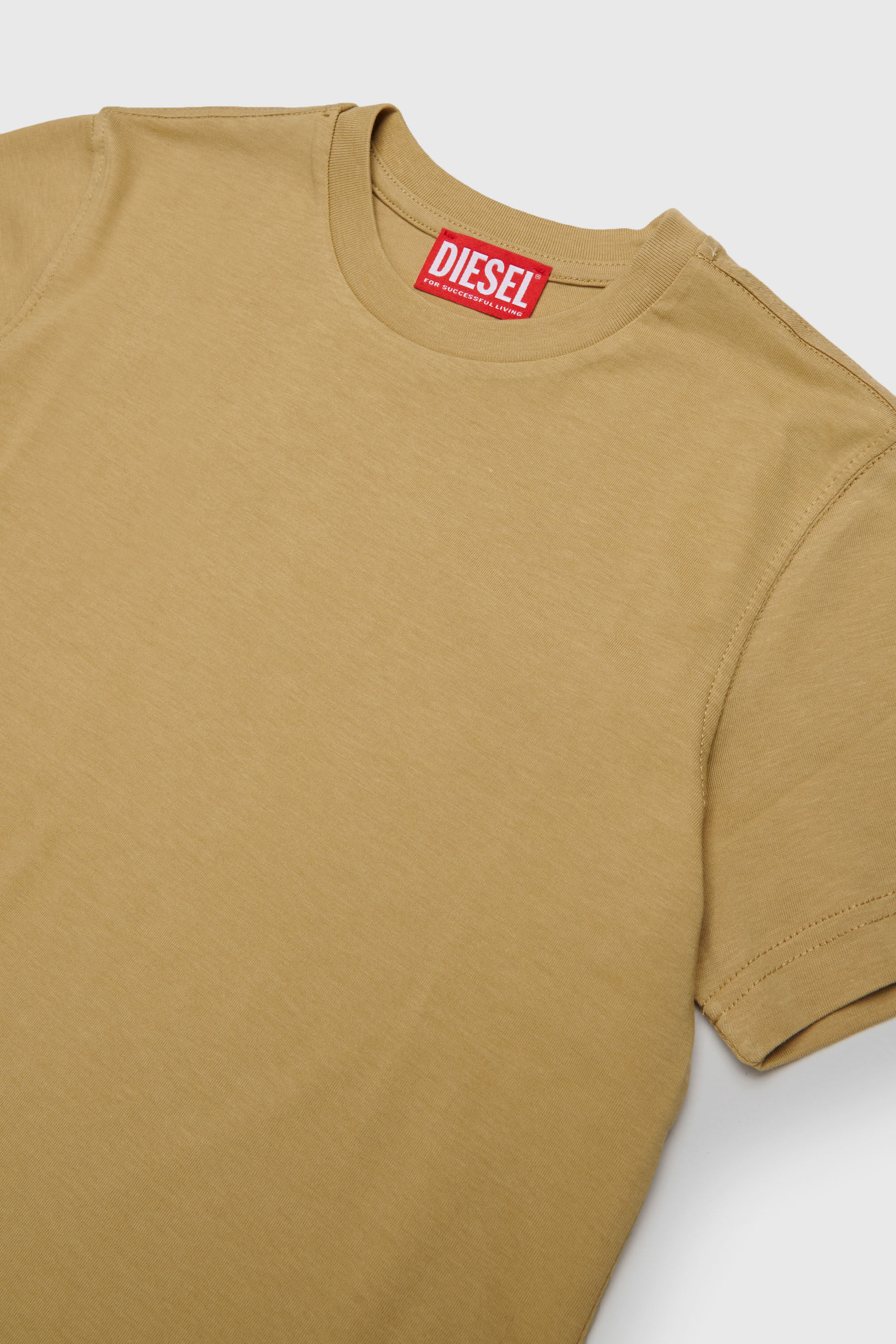Diesel - TPRES, T-shirt avec logo d&eacute;coup&eacute; Homme in Marron - 3