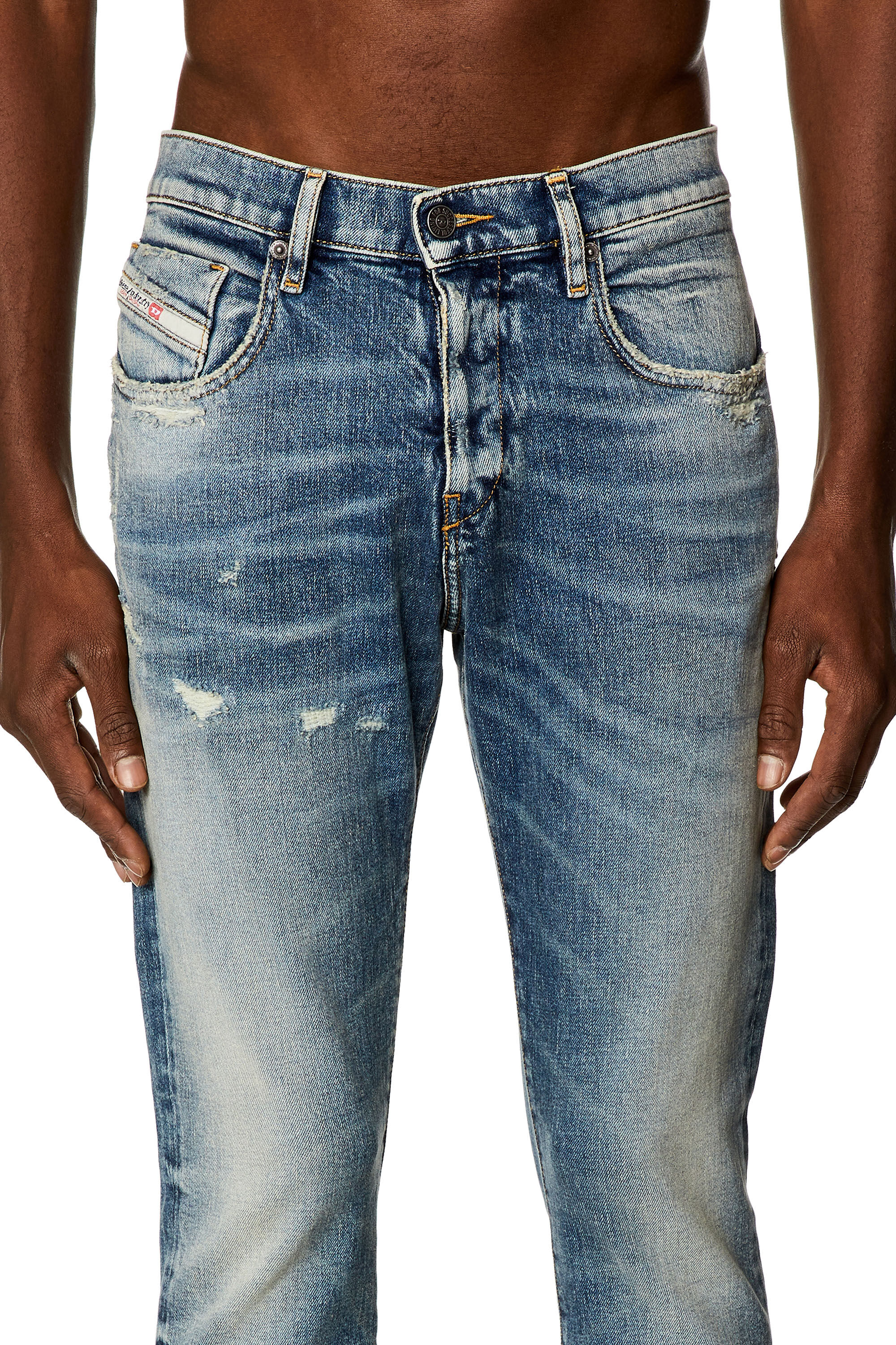 Diesel - Slim Jeans 2019 D-Strukt E07L1, Medium blue - Image 5