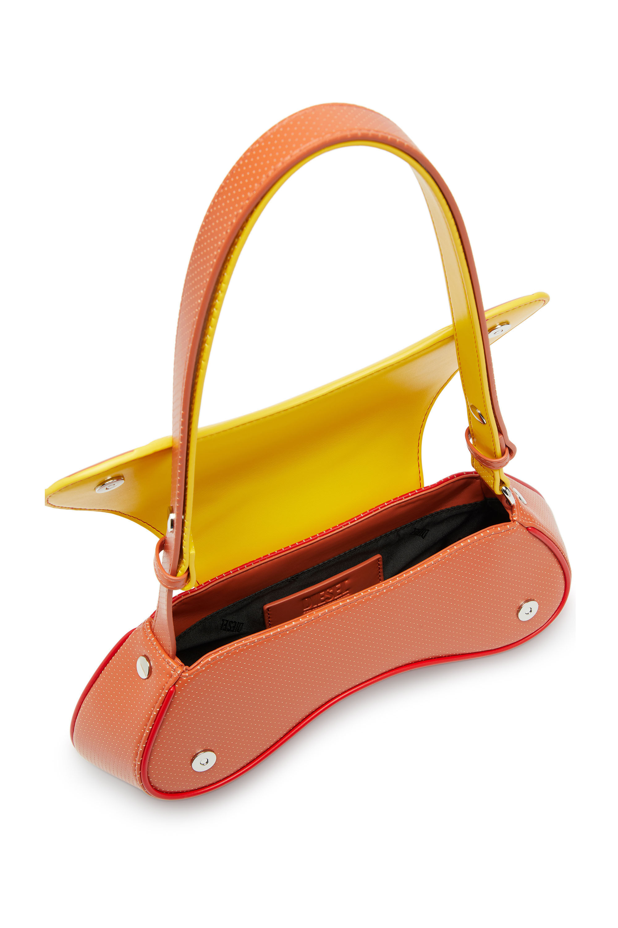 Diesel - PLAY CROSSBODY, Play - Sac bandouli&egrave;re en PU matelass&eacute; perfor&eacute; Femme in Polychrome - 3