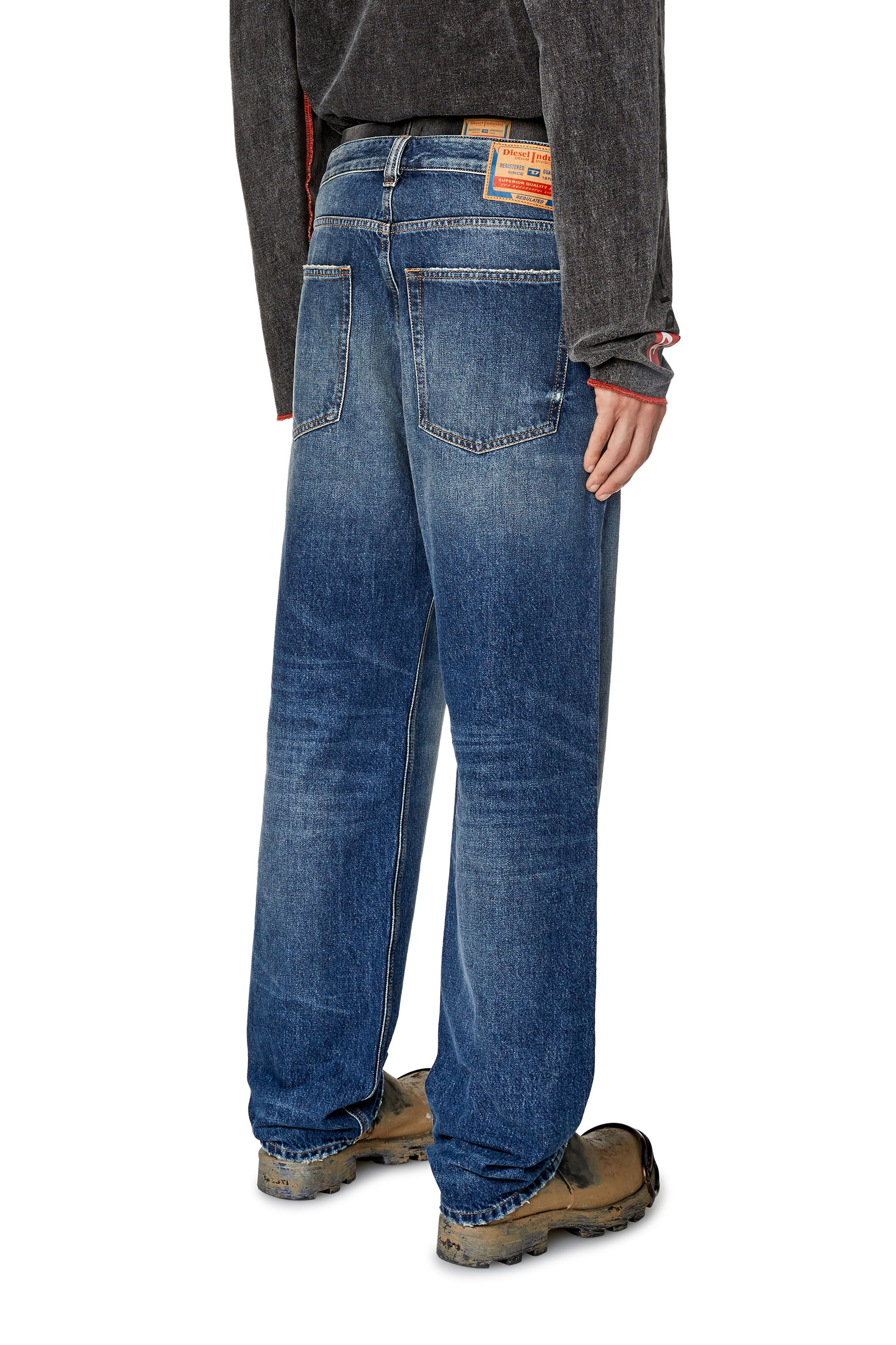 Diesel - Straight Jeans 2010 D-Macs 09H02, Blu medio - Image 4