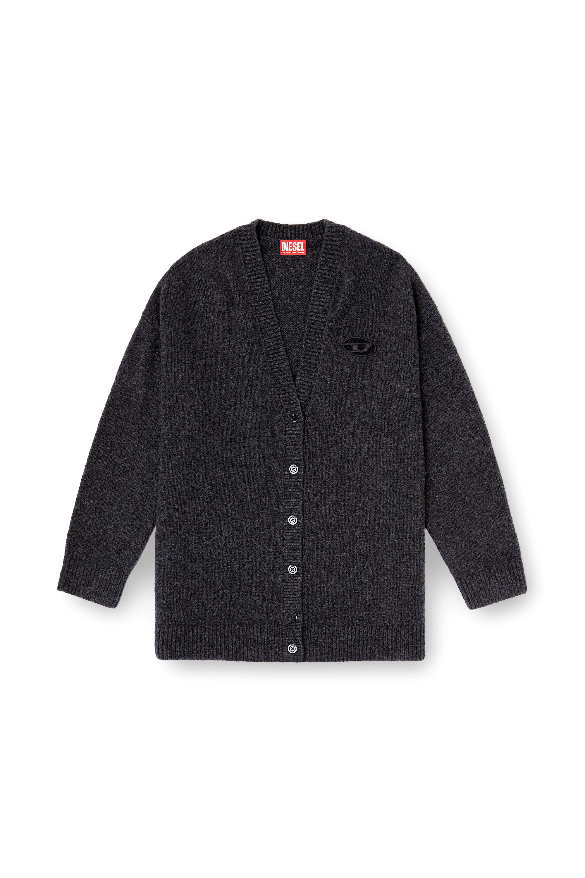 Diesel - M-AREELA, Cardigan in wool and alpaca blend Donna in Multicolor - 2