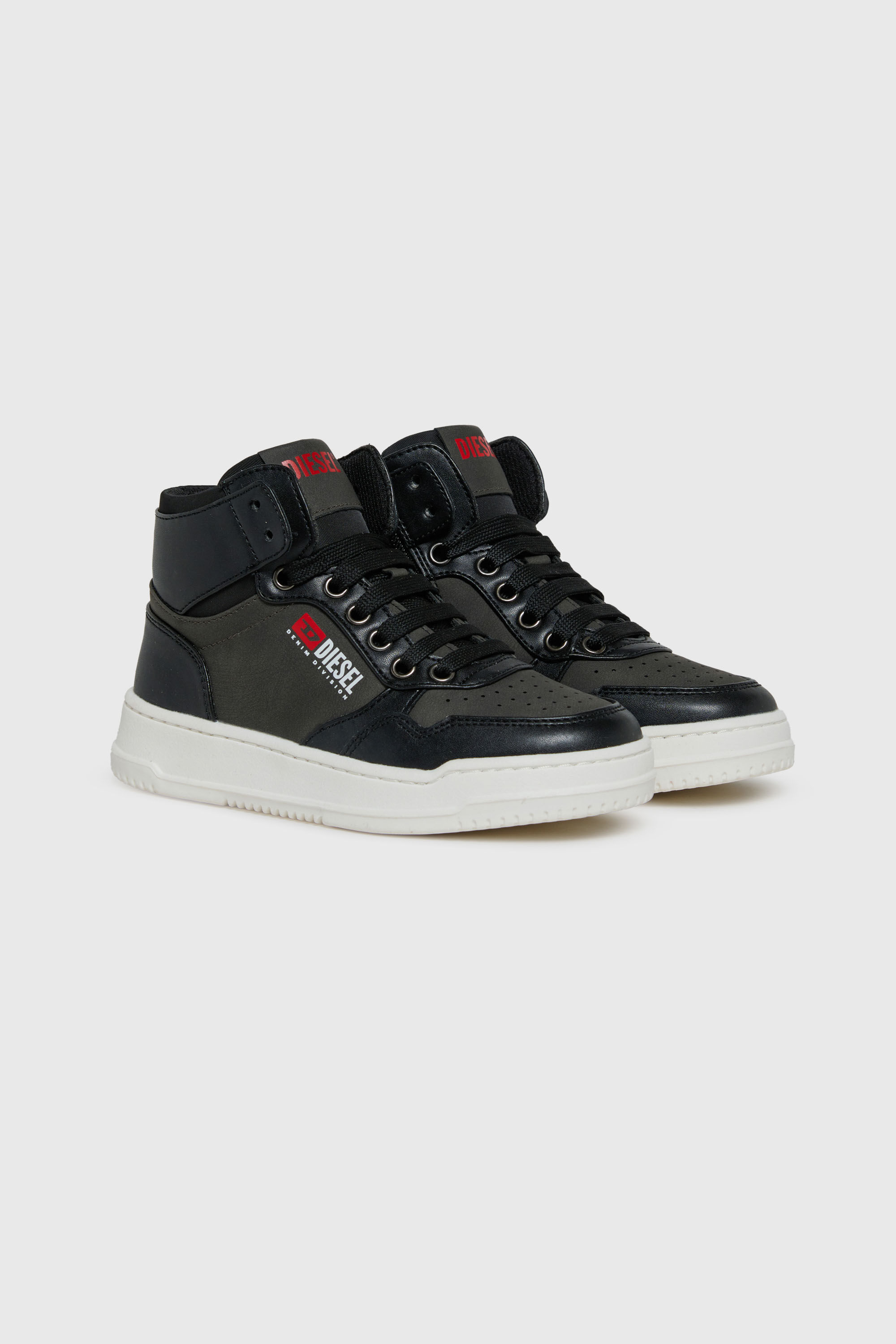 Diesel - S-CASCOUNT-MID, Unisex S-Cascount perforierte High-Top-Sneaker in Schwarz - 2