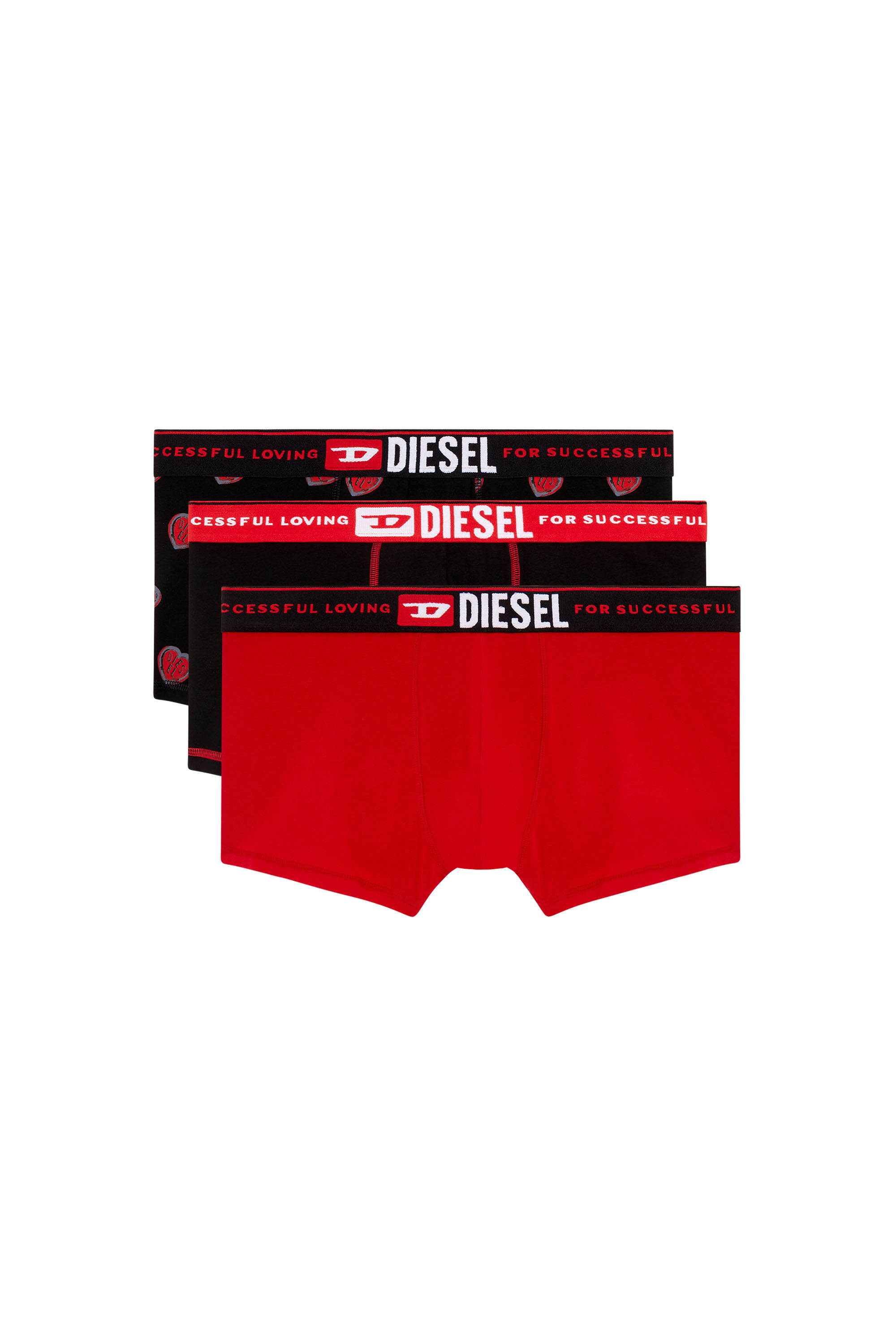 Diesel - UMBX-DAMIENTHREEPACK, Nero/Rosso - Image 1