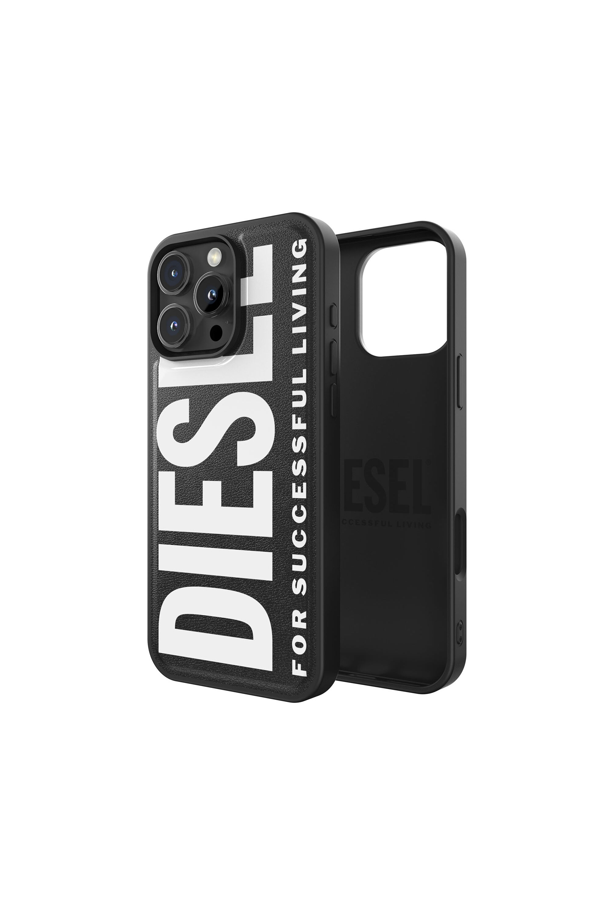 Diesel - 60130 MOULDED CASE, Cover sagomata con Magsafe per iP 16 Pro Max Unisex in Nero - 1