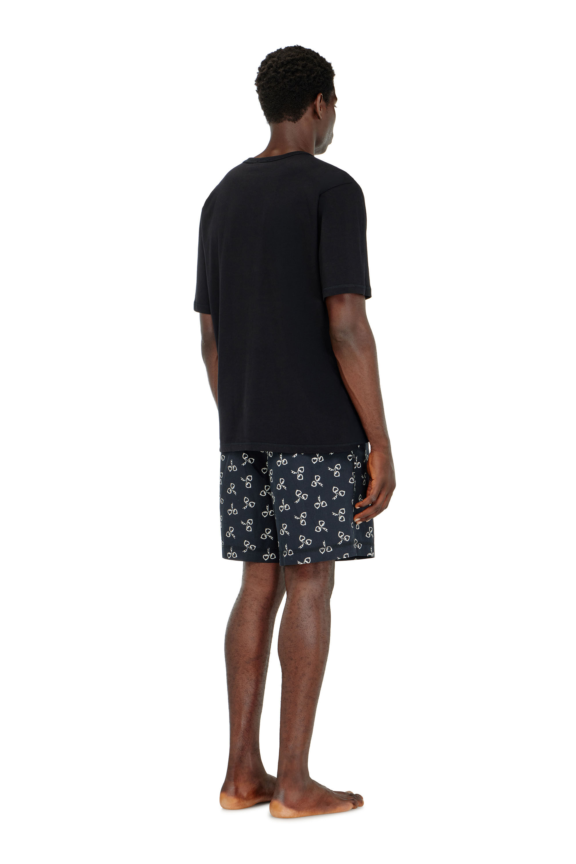 Diesel - KIT-JAMES-D-BOX, Herren Baumwoll-Pyjama-Set mit Handschellen-Print in null - 3