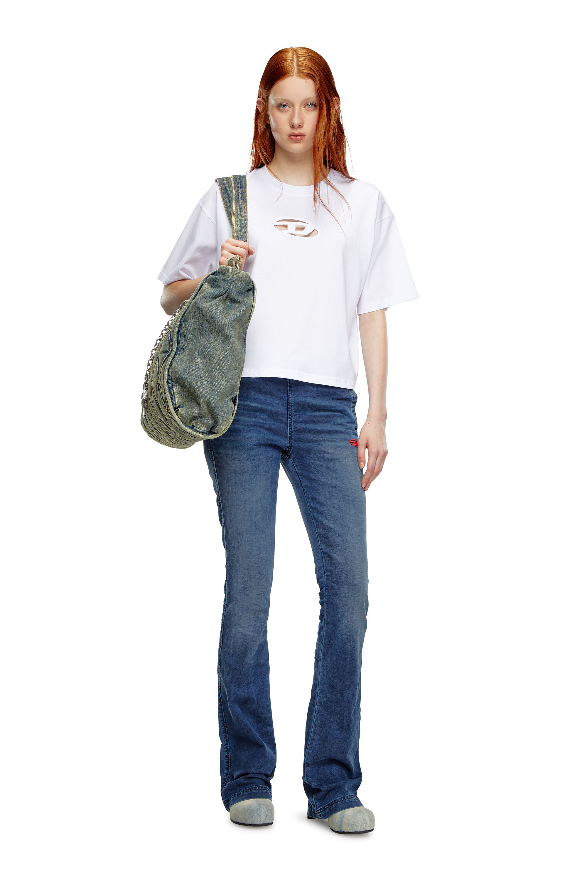 Diesel - Femme Bootcut and Flare 2069 D-Ebbey Joggjeans® 068LX, Bleu Foncé - Image 1