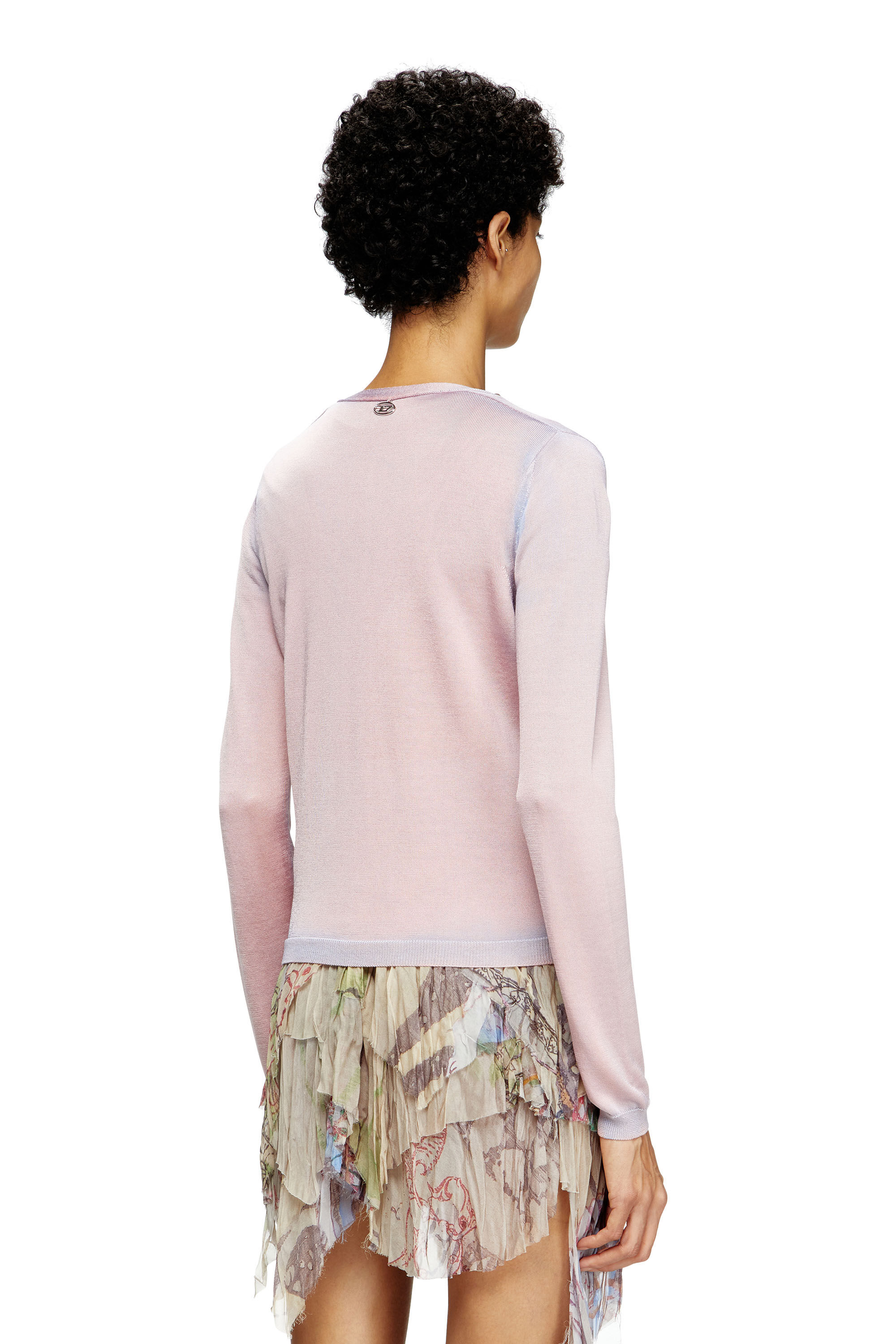 Diesel - M-VITTA, Cardigan dégradé Donna in Rosa - 4