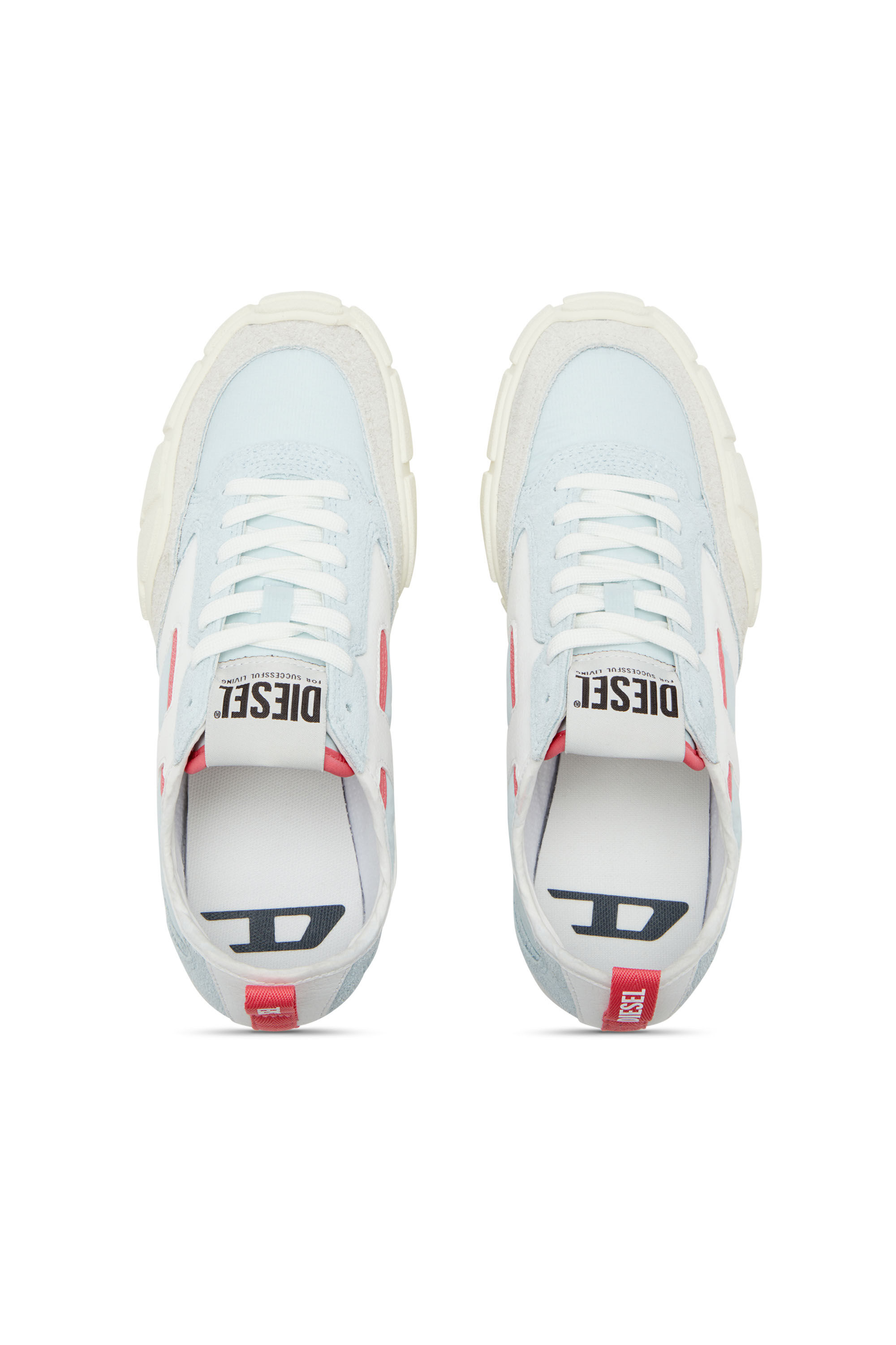 Diesel - S-PAGODHA LOW W, Sneaker in pelle, suede e ripstop Donna in ToBeDefined - 4