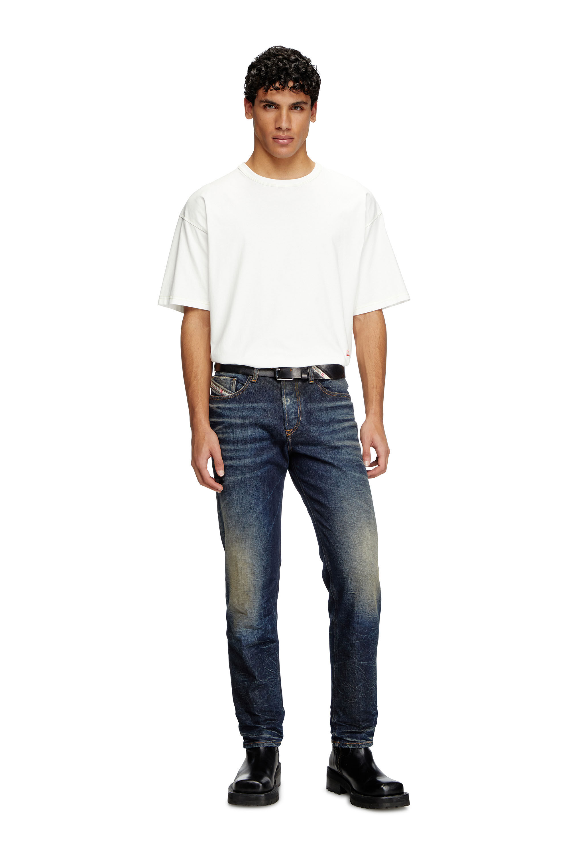 Diesel - Regular Jeans 2023 D-Finitive 09L22 Uomo, Blu Scuro - Image 1