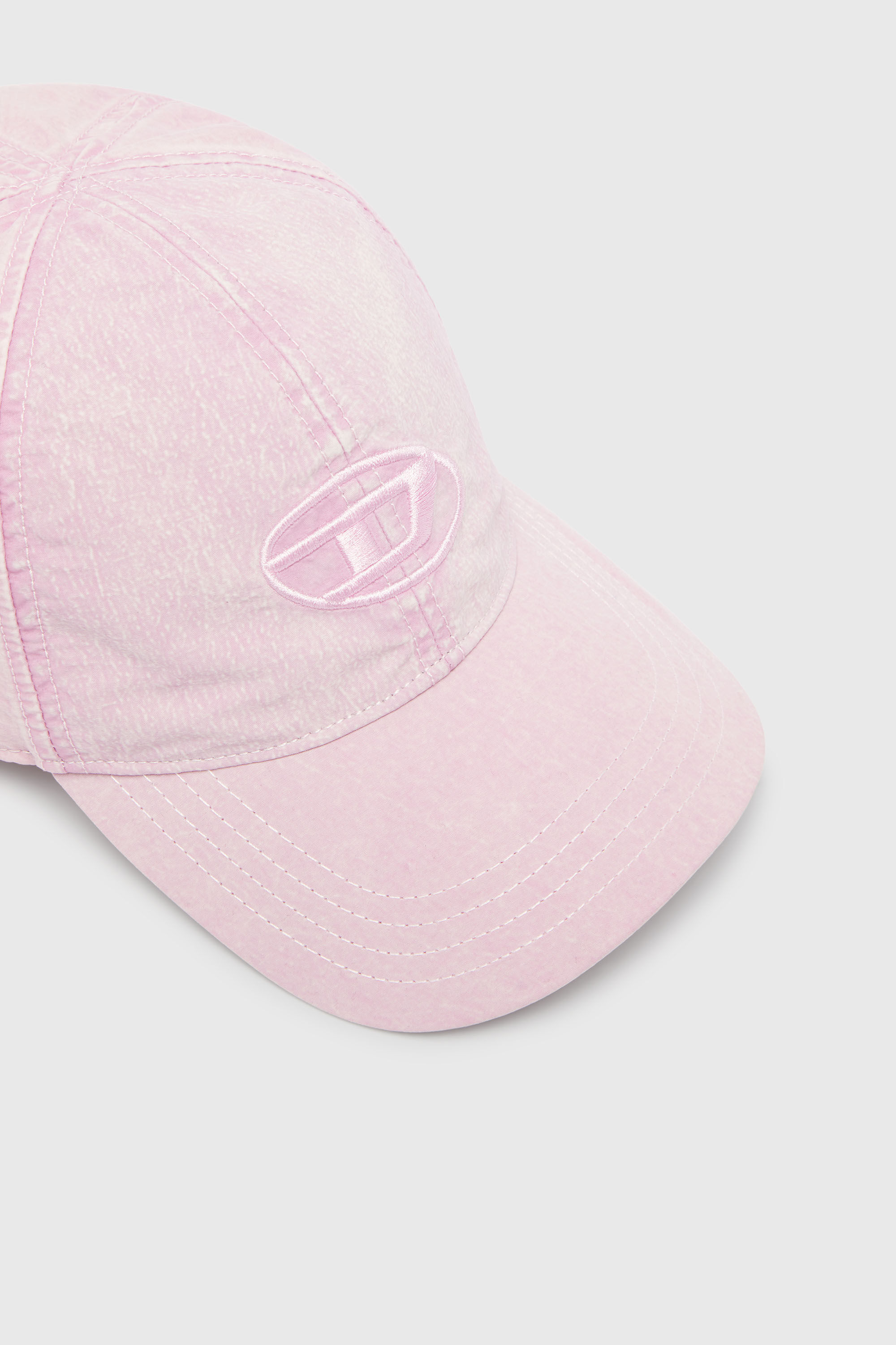 Diesel - C-NYLOFF, Herren Baseballkappe mit gesticktem Oval D in Rosa - 3