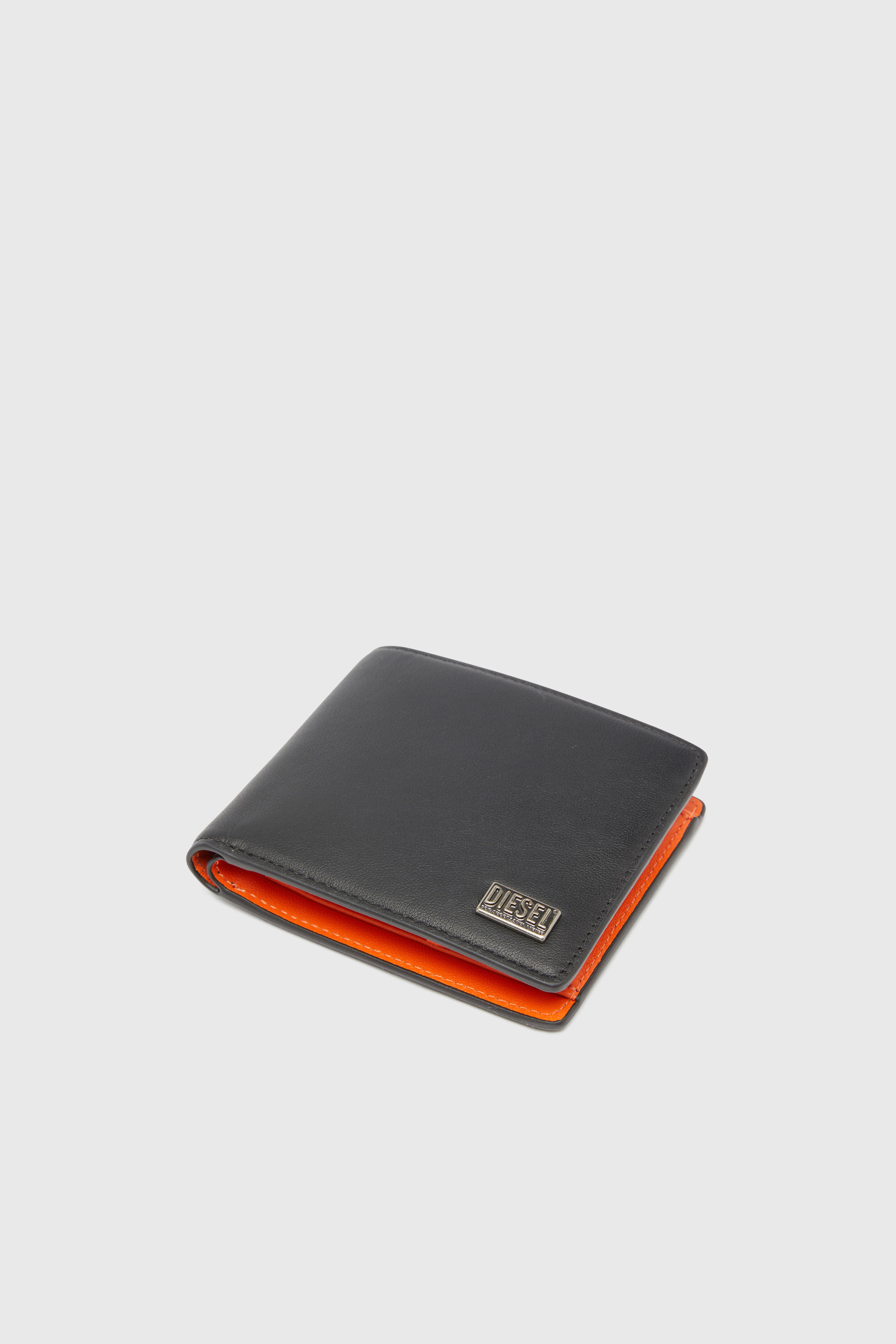 BISCOTTO BI-FOLD COIN S 3D, Schwarz/Orange