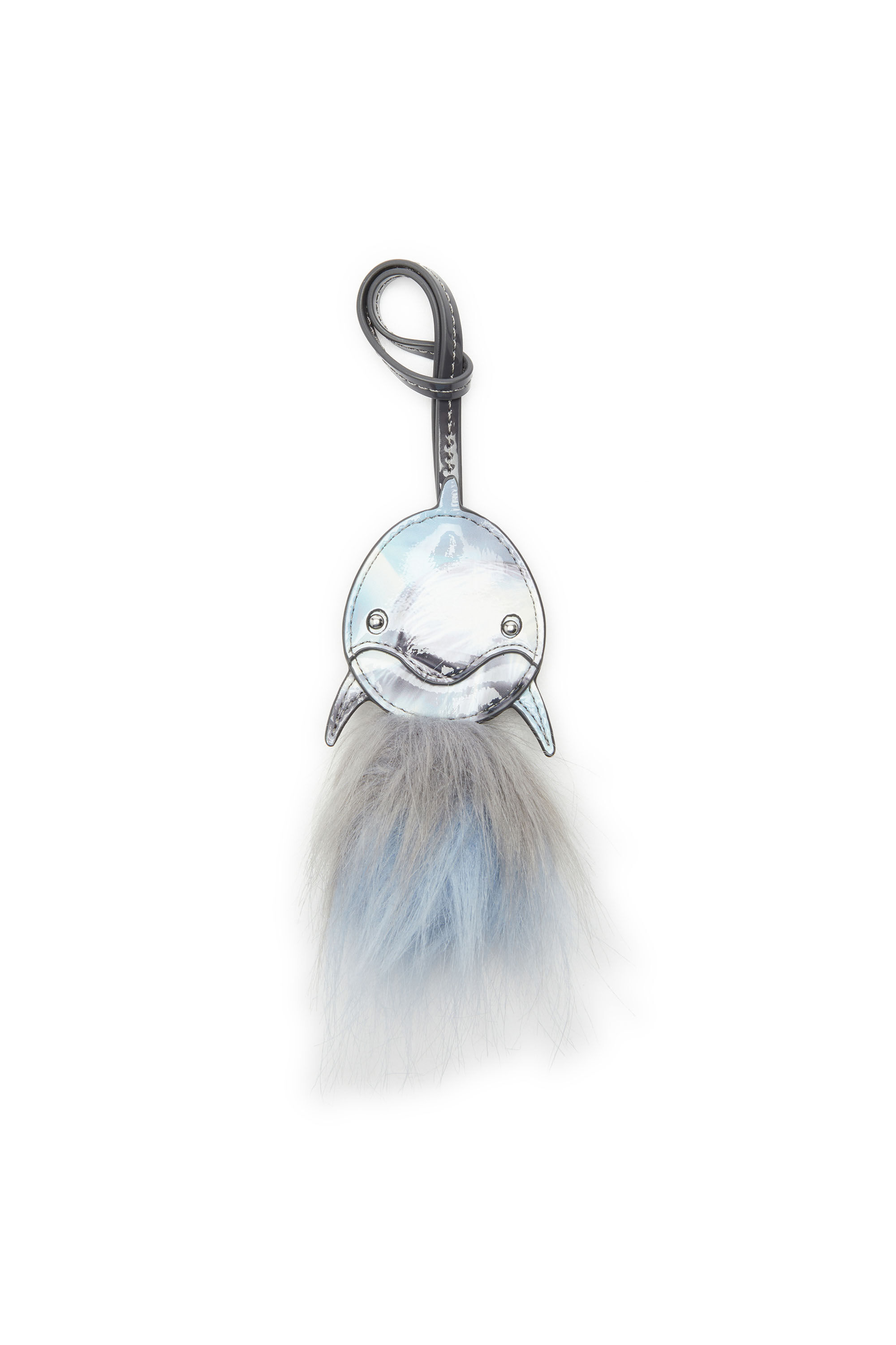 Diesel - FUR CHARMS II, Charm delfino con dettaglio fluffy Donna in Blu - 5