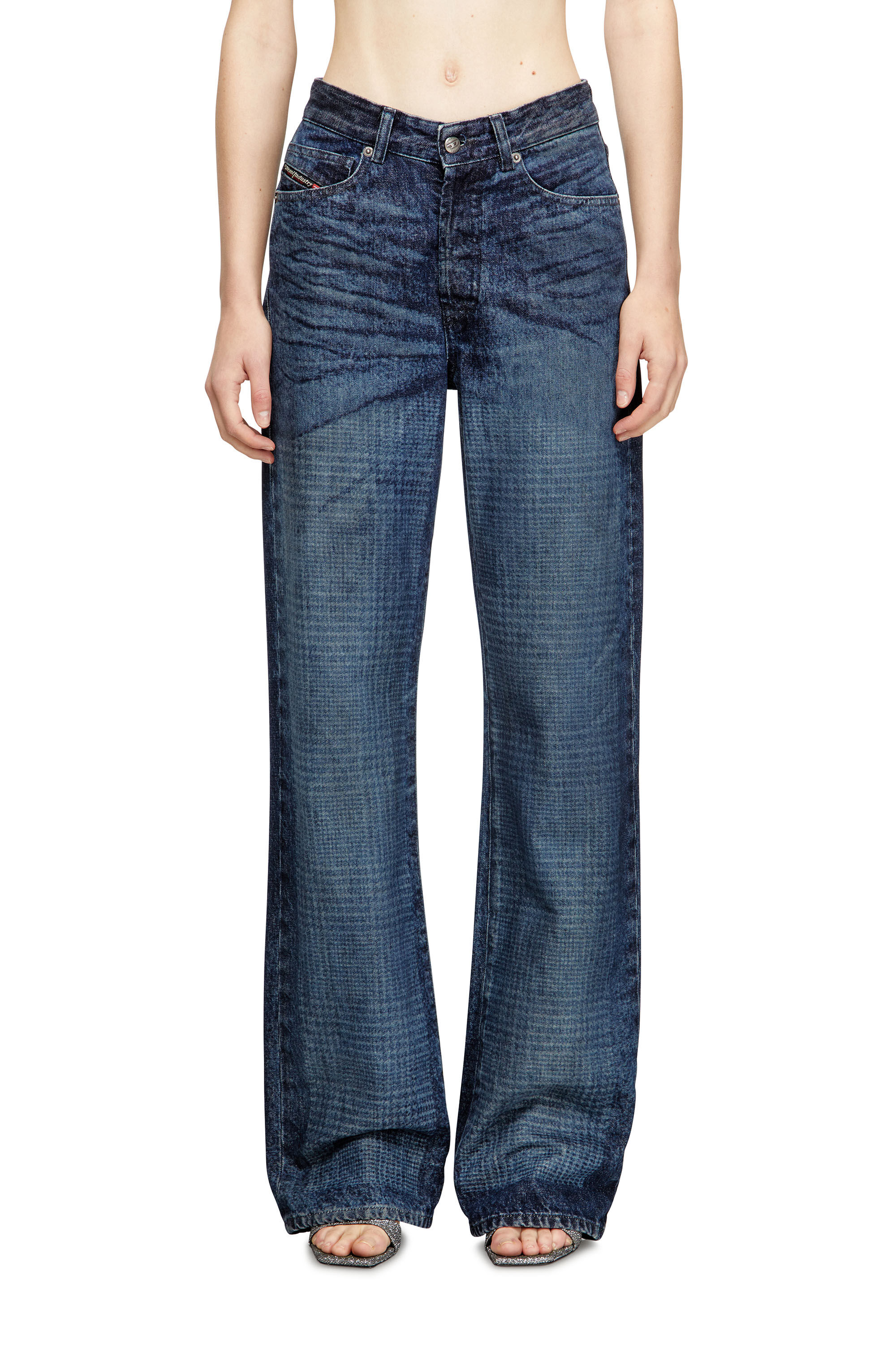 Diesel - Regular Jeans 1971 D-Sent 007CV Donna, Blu Scuro - Image 3