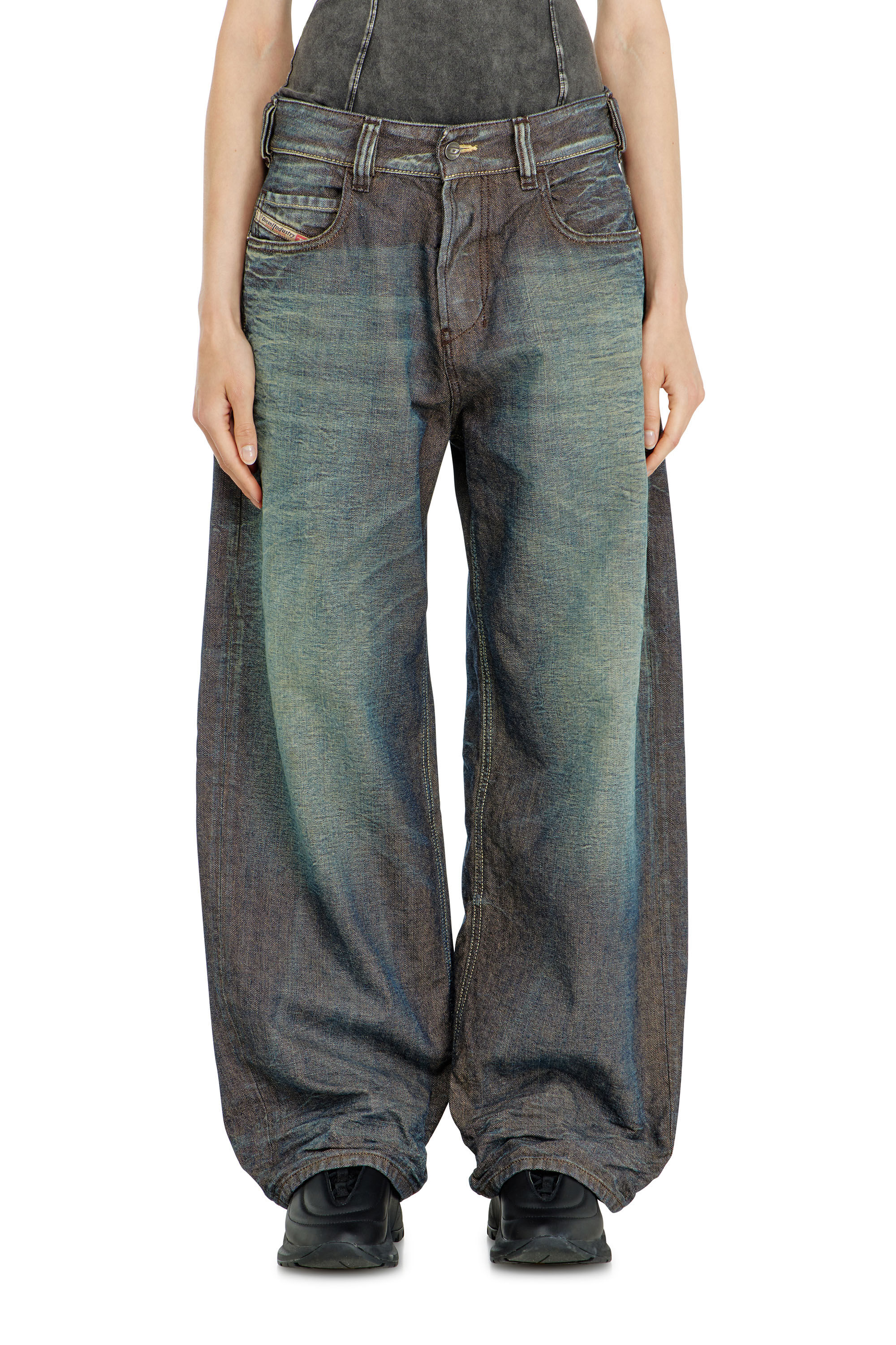 Diesel - Relaxed Jeans 1997 D-Enim-M 007EM Mixte, Bleu Fonc&eacute; - Image 6