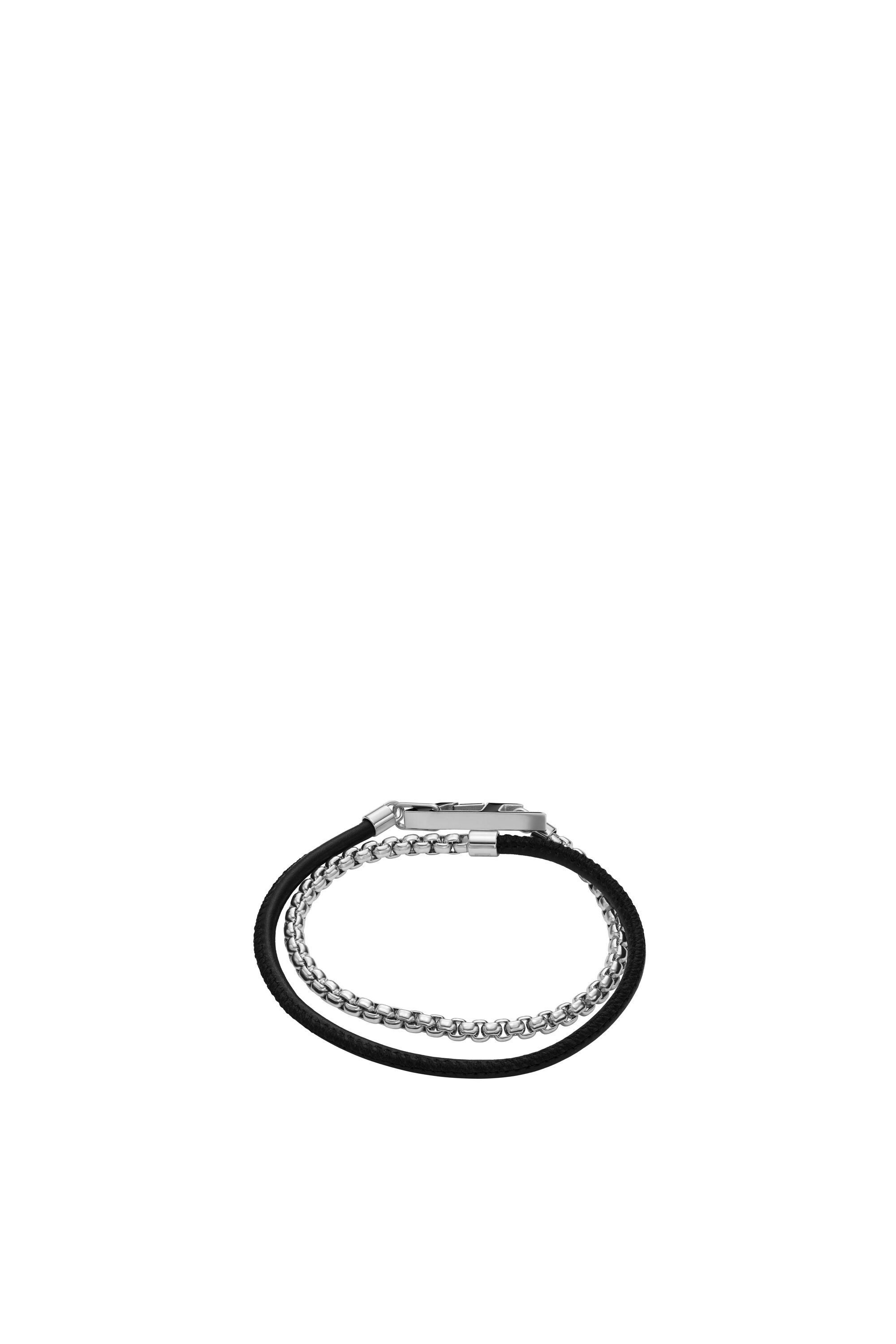 Diesel - DX1472, Mixte Bracelet chaîne en acier inoxydable in Gris argenté - Image 2