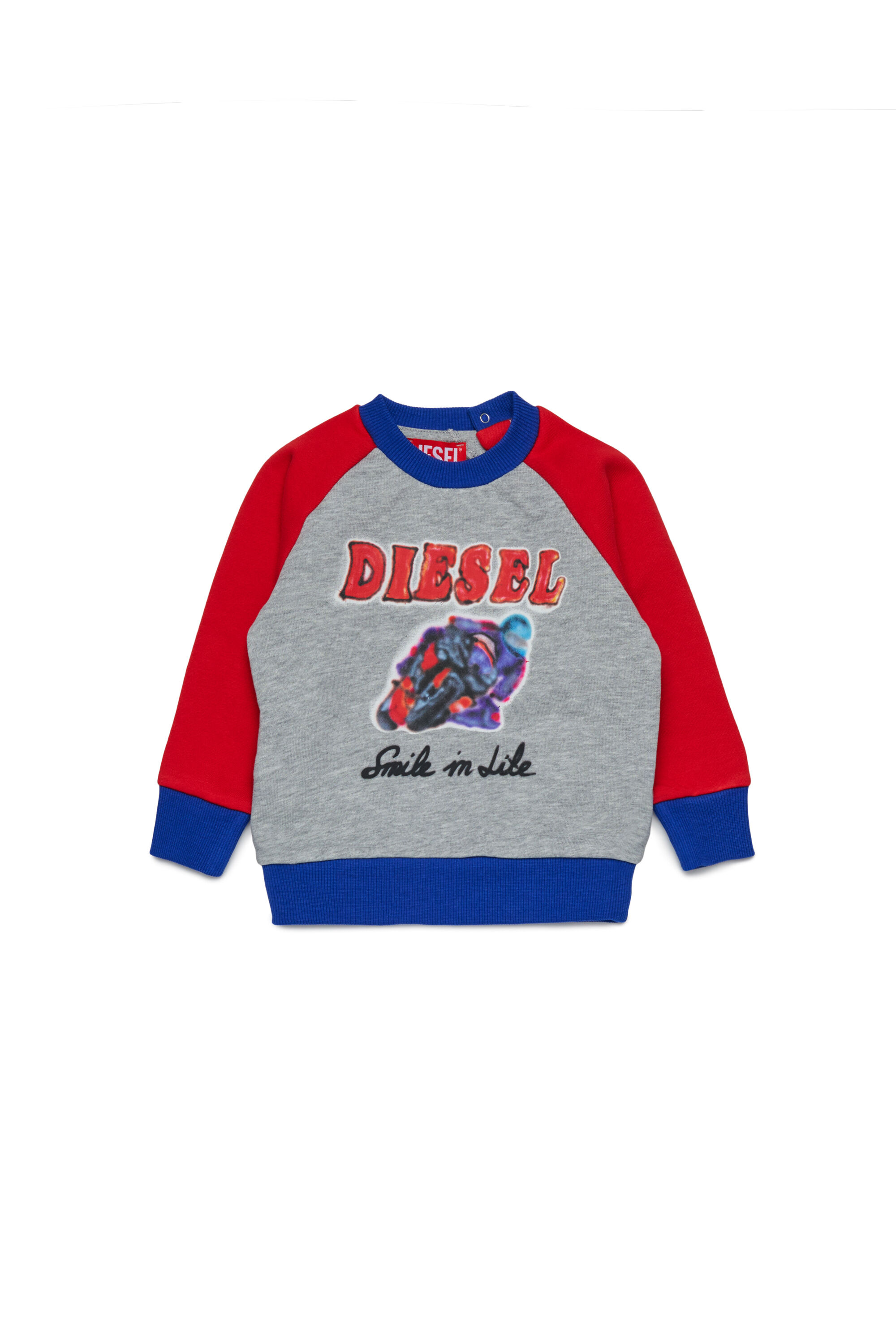Diesel - SPOSBIB, Felpa in cotone con stampa grafica Uomo in Multicolor - 1