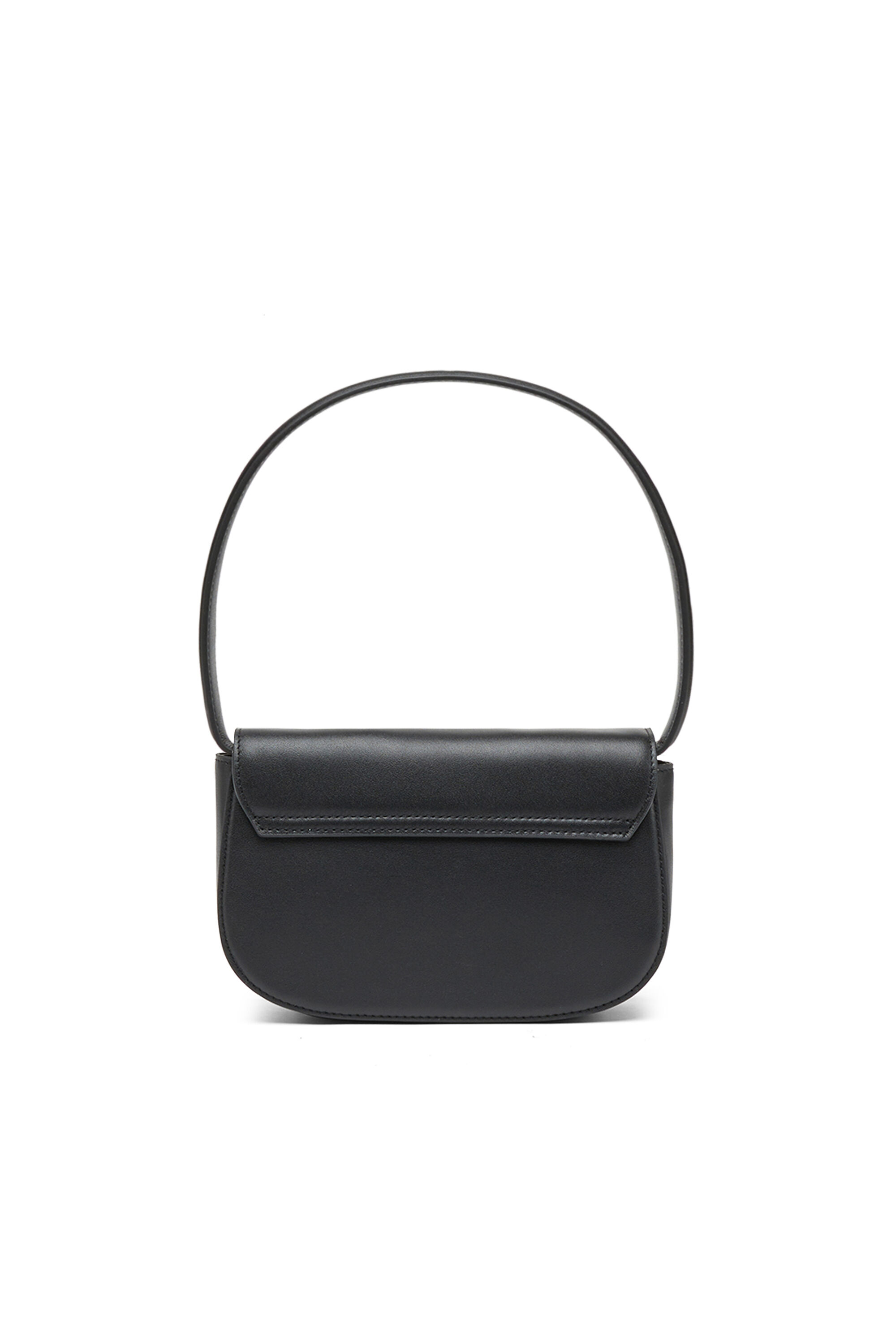 1DR Sac iconique a bandouliere en cuir nappa Femme Noir Diesel