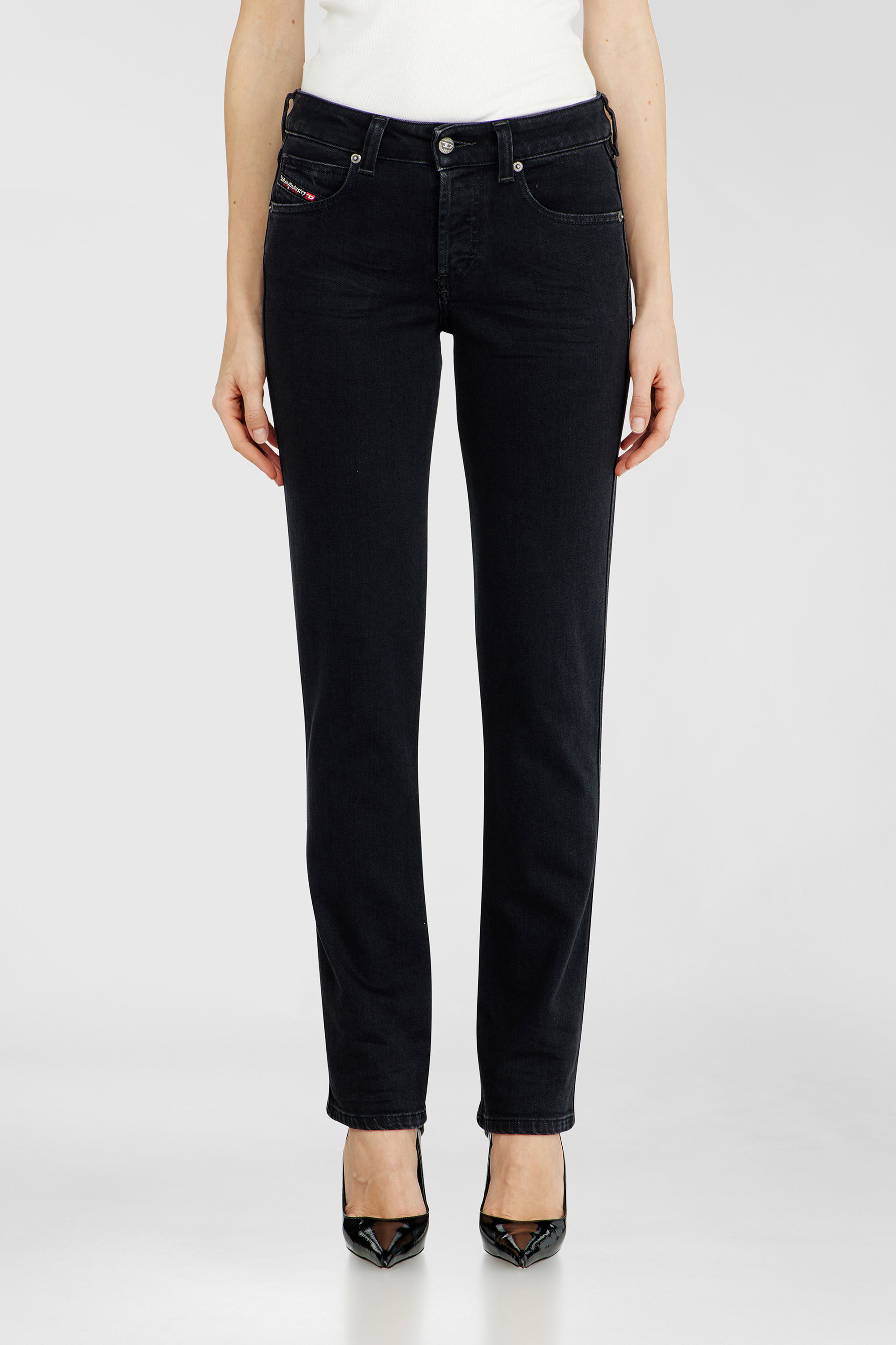 Diesel - Damen Slim Jeans 1992 D-Jiann 09N89, Schwarz/Dunkelgrau - 4