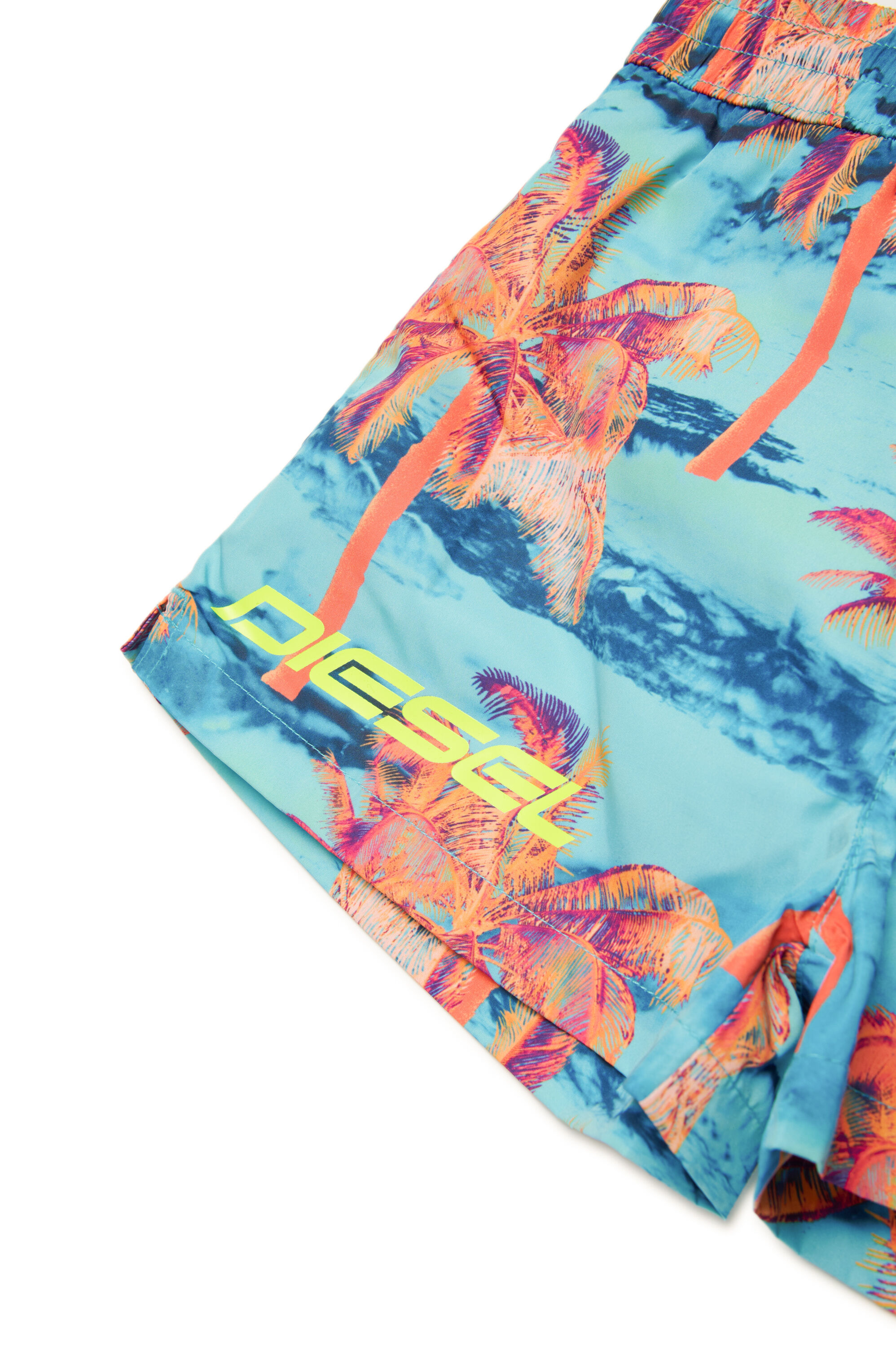 Diesel - MKEN37S, Short de bain imprimé palmier Homme in Polychrome - 4