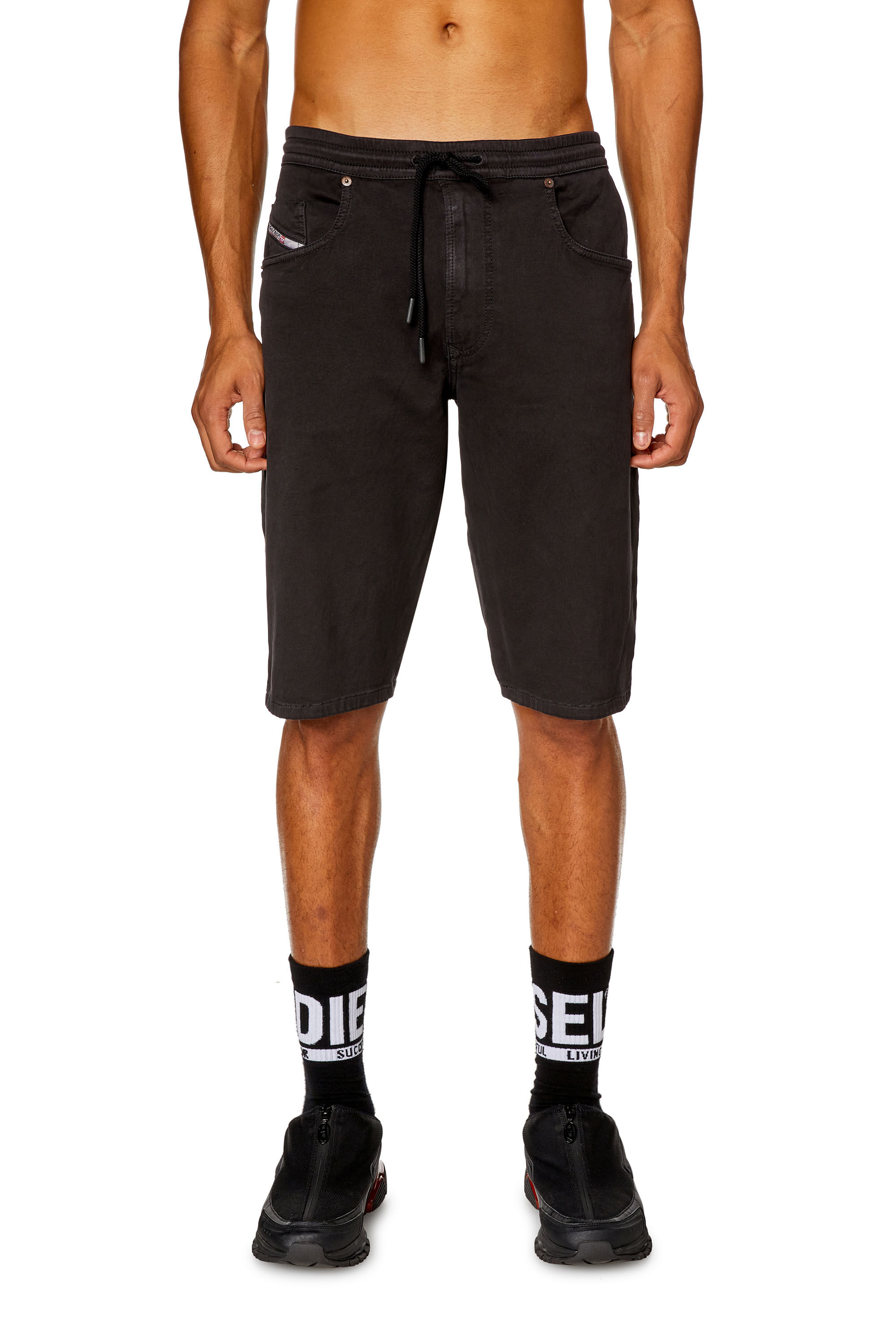 Diesel - 2033 D-KROOLEY-SHORT JOGG, Schwarz - Image 3