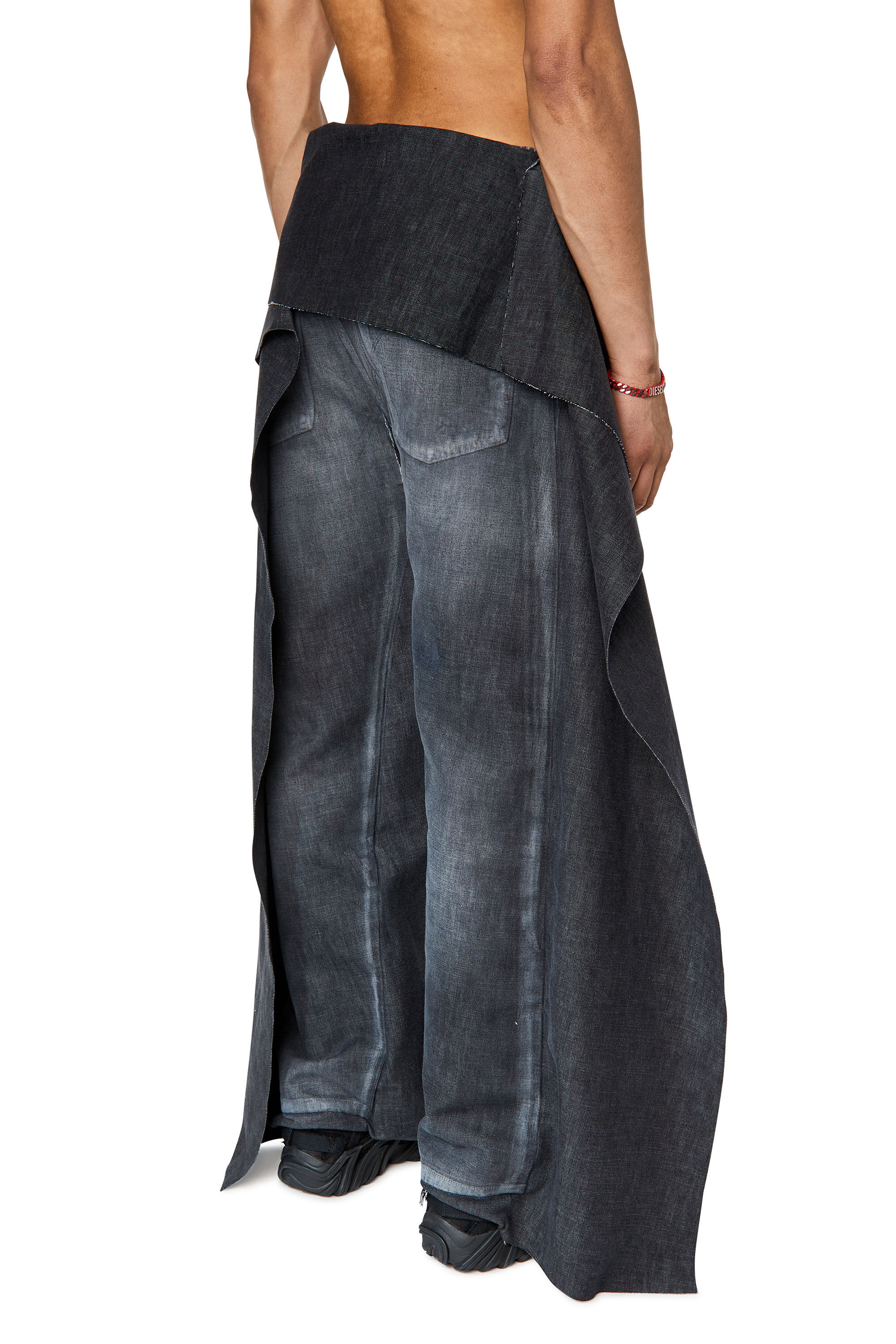 Diesel - Straight Jeans 2010 D-Macs 007Q5, Black/Dark grey - Image 4