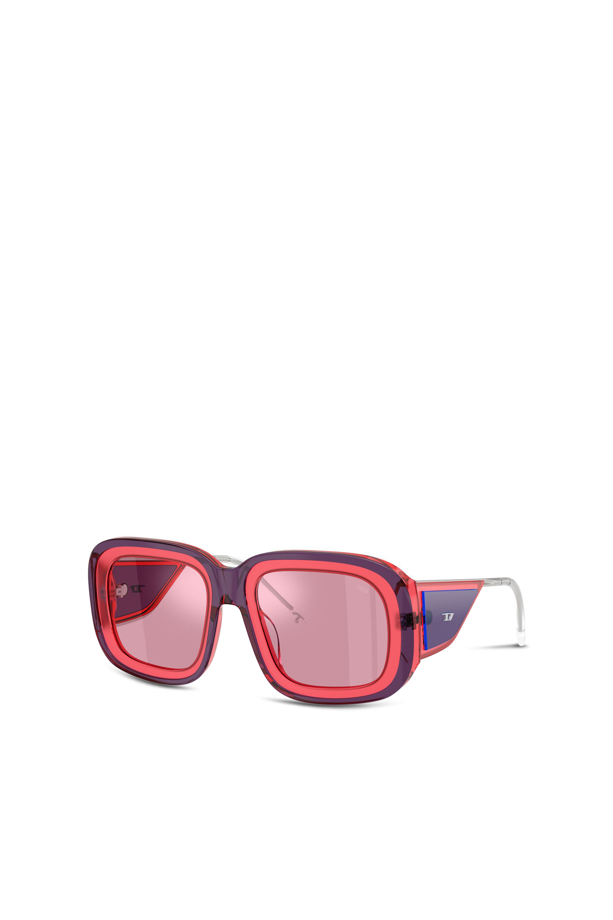 Diesel - 0DL2015U, Lunettes de soleil carr&eacute;es Mixte in Rose - 4